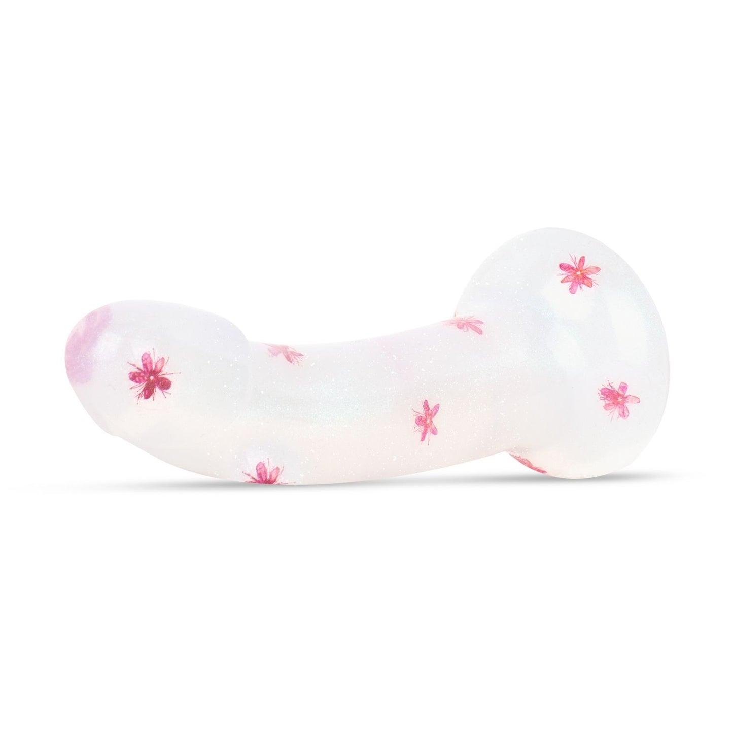 Dildo Collection Flower Power Dildo – Pink Glitter Design 15 cm – Realistic Dildo
