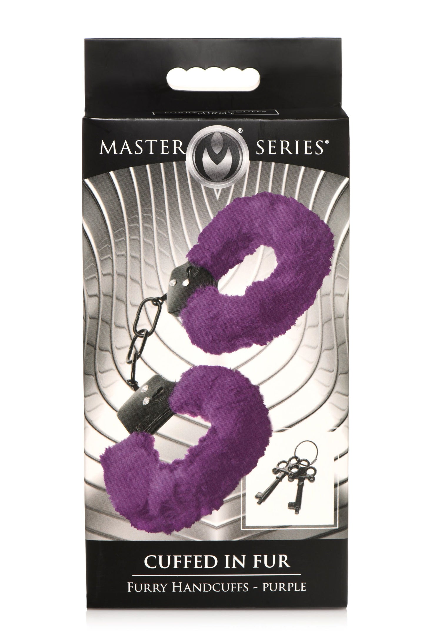 XR Brands - Cuffed In Fur Handcuffs - Purple – Bondage Handcuffs