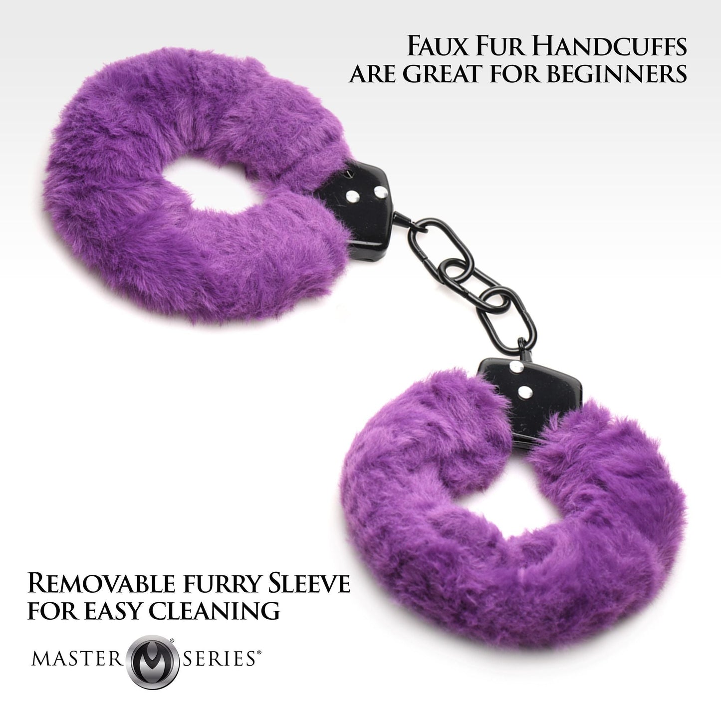 XR Brands - Cuffed In Fur Handcuffs Purple