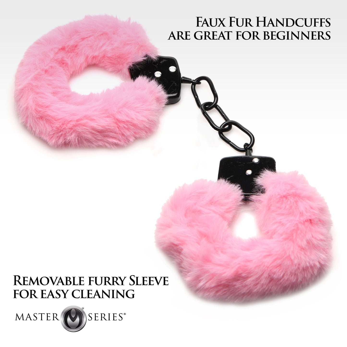 XR Brands - Cuffed in Fur Handcuffs - Pink – Bondage Handcuffs