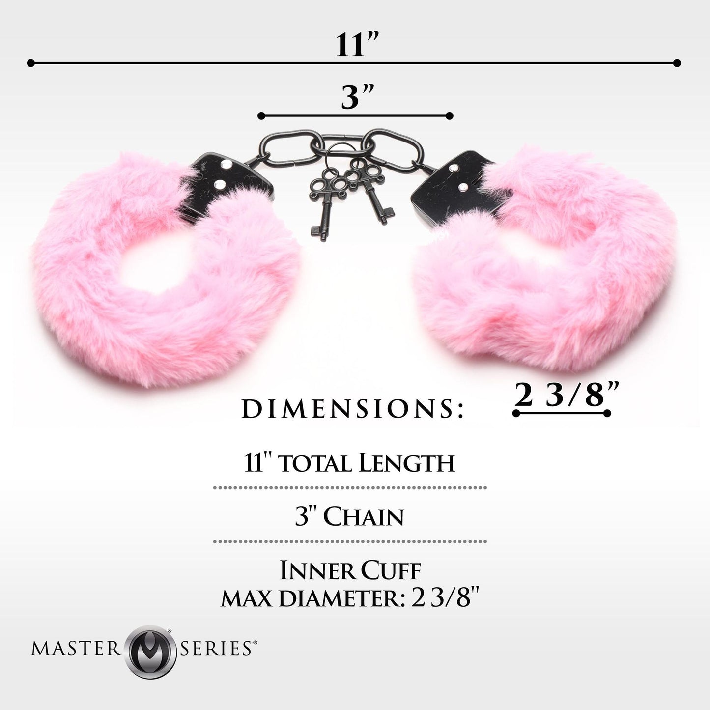 XR Brands - Cuffed in Fur Handcuffs - Pink – Bondage Handcuffs