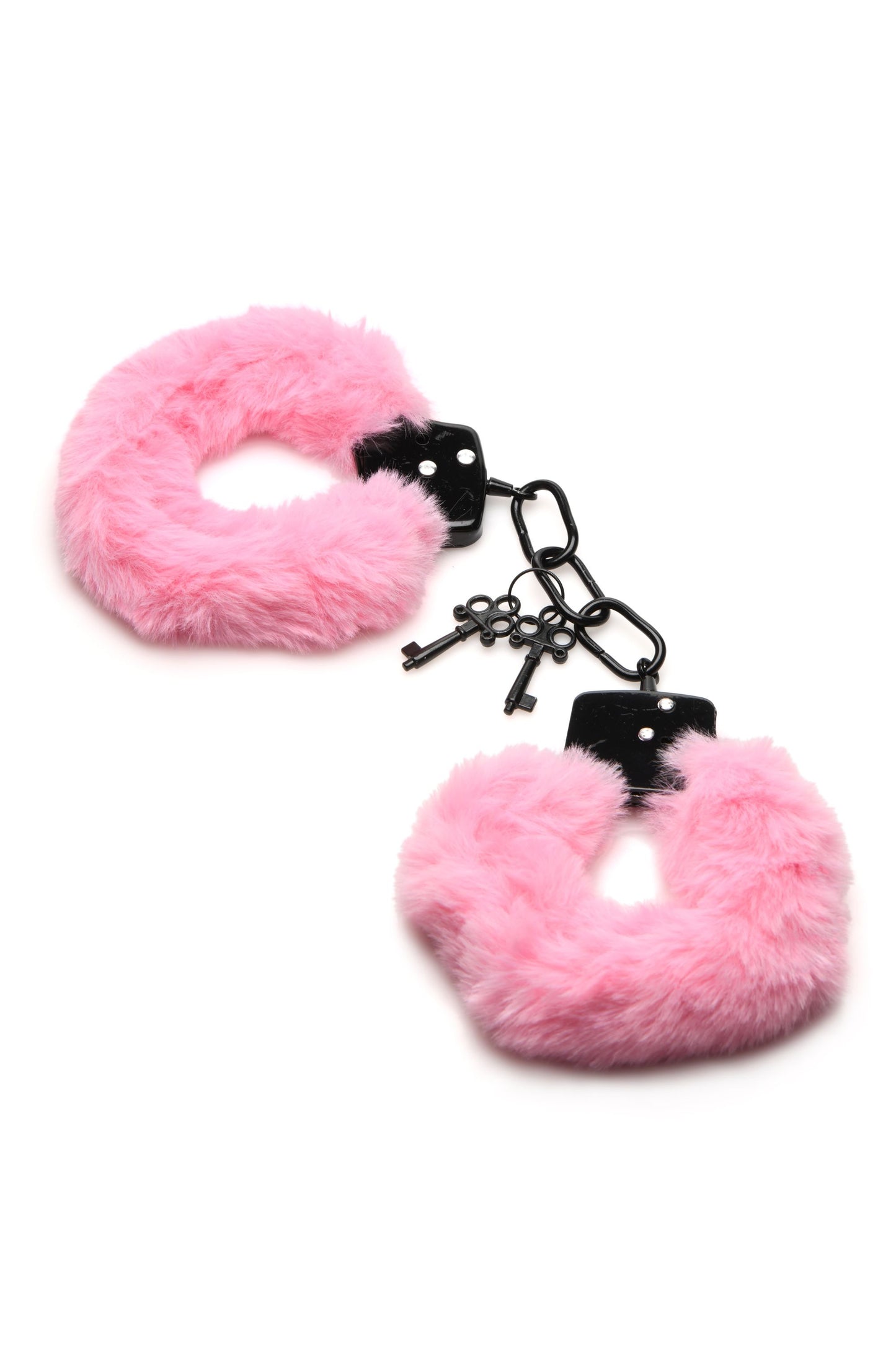 XR Brands - Cuffed in Fur Handcuffs - Pink – Bondage Handcuffs