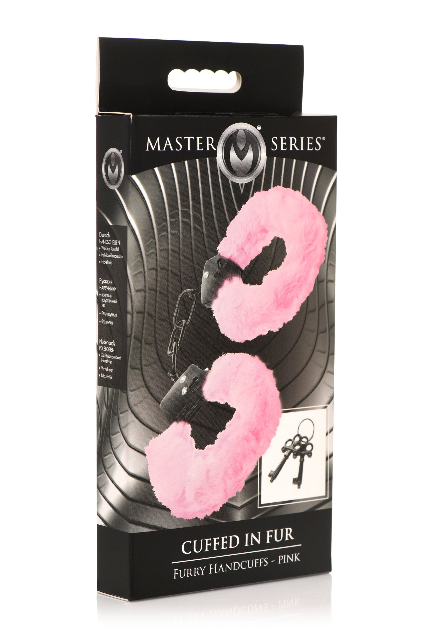 XR Brands - Cuffed in Fur Handcuffs - Pink – Bondage Handcuffs