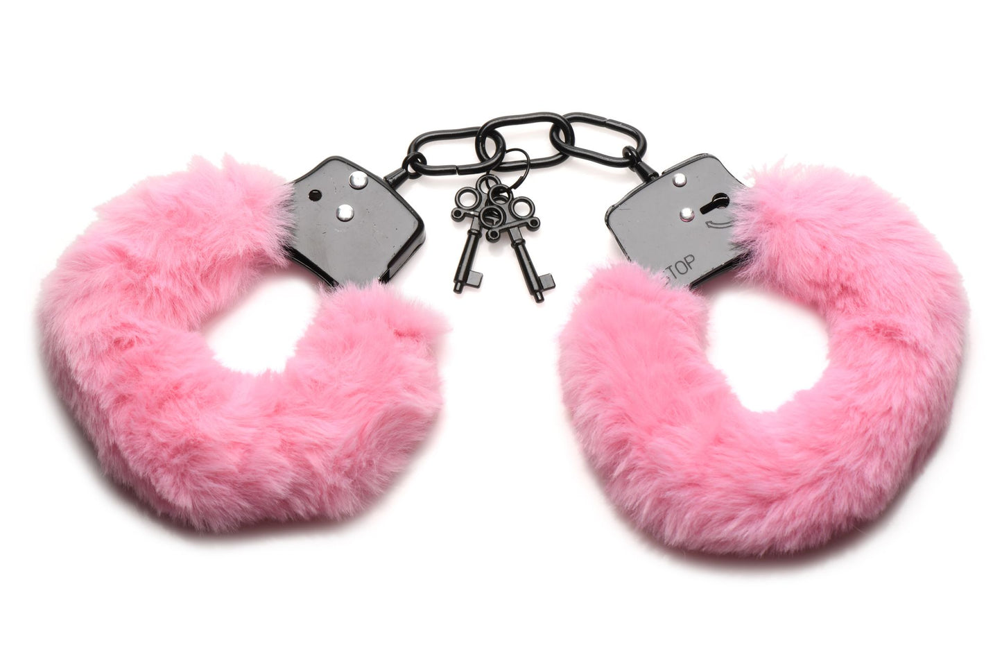 XR Brands - Cuffed in Fur Handcuffs - Pink – Bondage Handcuffs