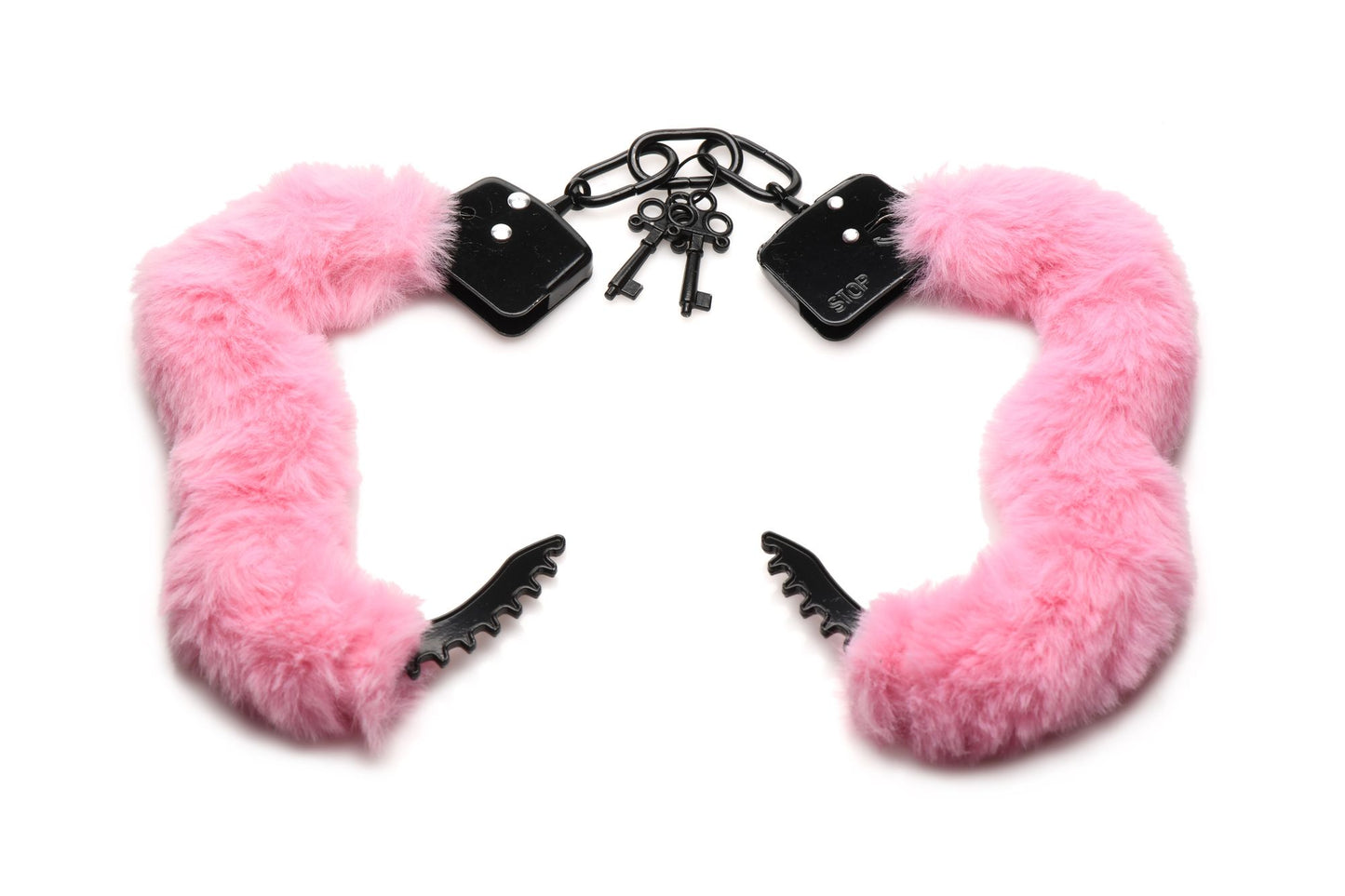 XR Brands - Cuffed in Fur Handcuffs - Pink – Bondage Handcuffs