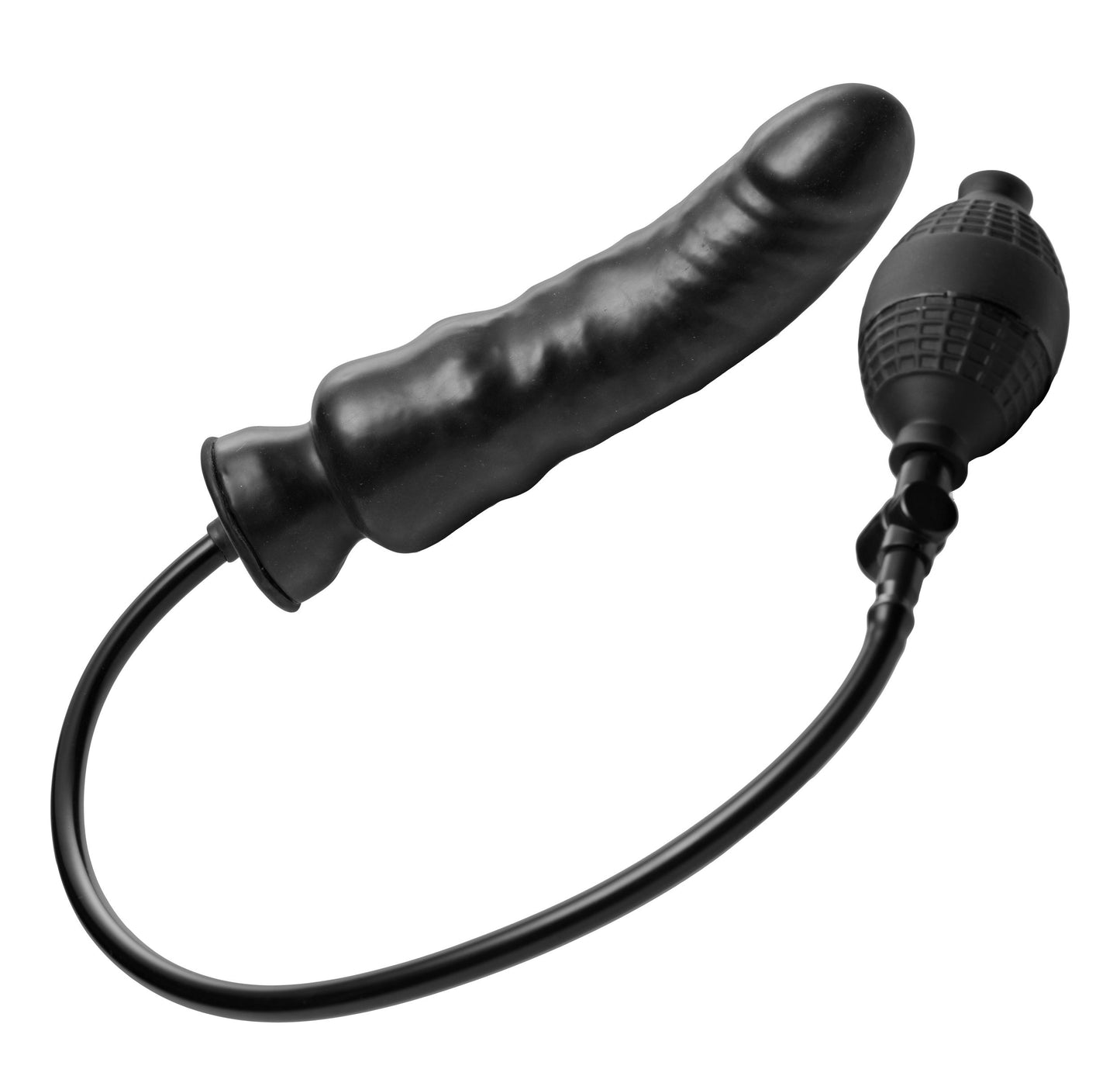 Master Series - Renegade Inflatable Dildo - Black – Realistic Dildo