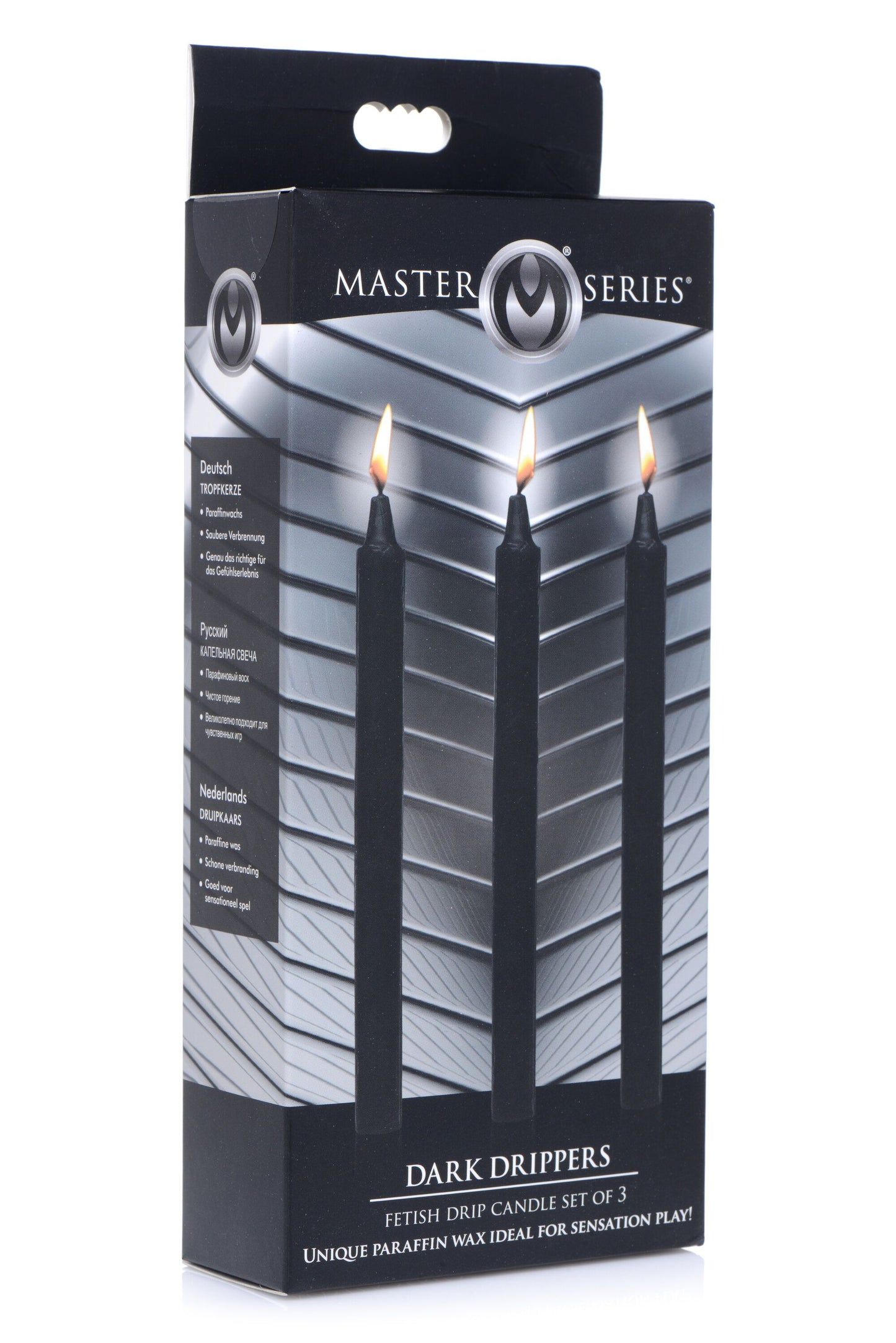 XR Brands - Velas de Gotejamento de Fetish Dark Drippers - Preto