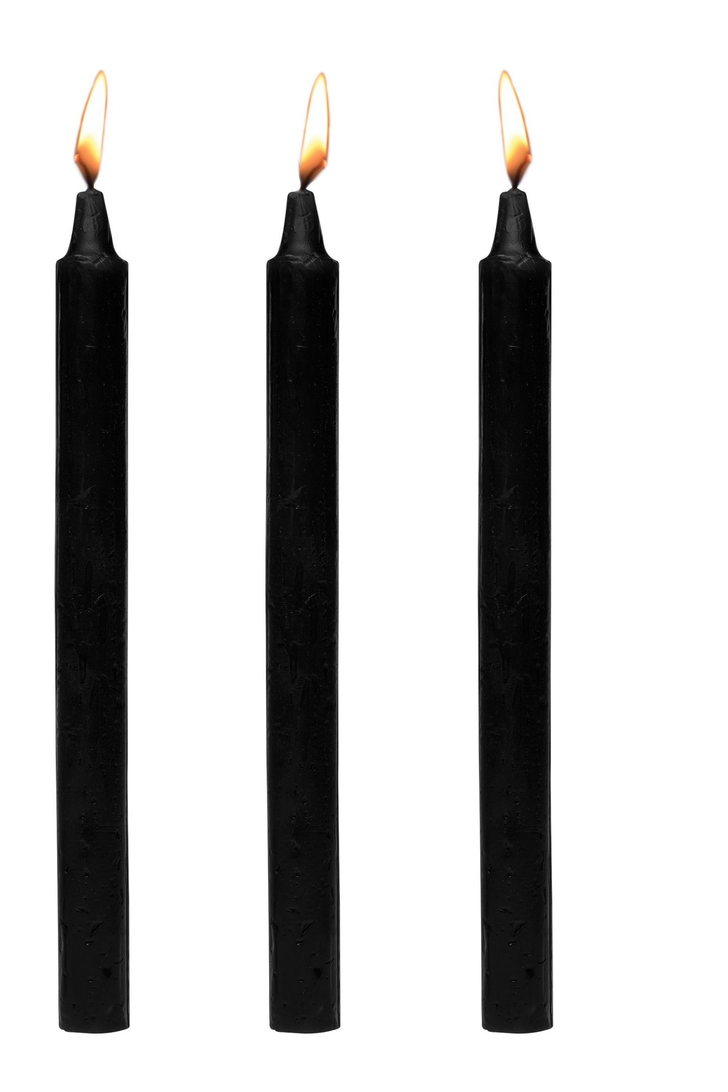 XR Brands - Velas de Gotejamento de Fetish Dark Drippers - Preto