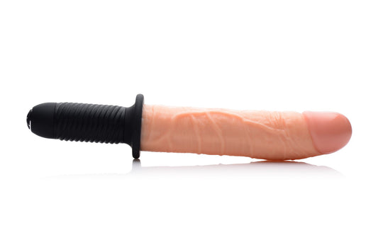 Master Series - Onslaught 13 Mode XL Flesh Dildo - Beige – Vibrating Dildo