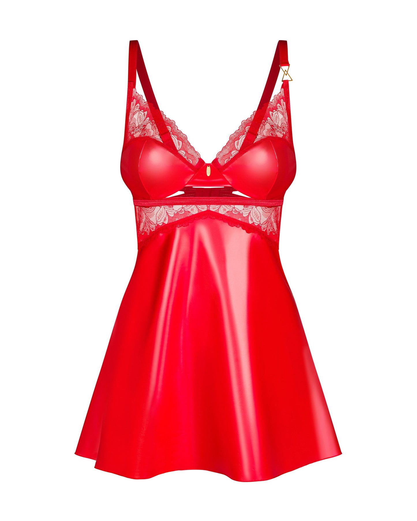 Obsessive - Aliosa Chemise & Thong - Red – Babydoll Lingerie