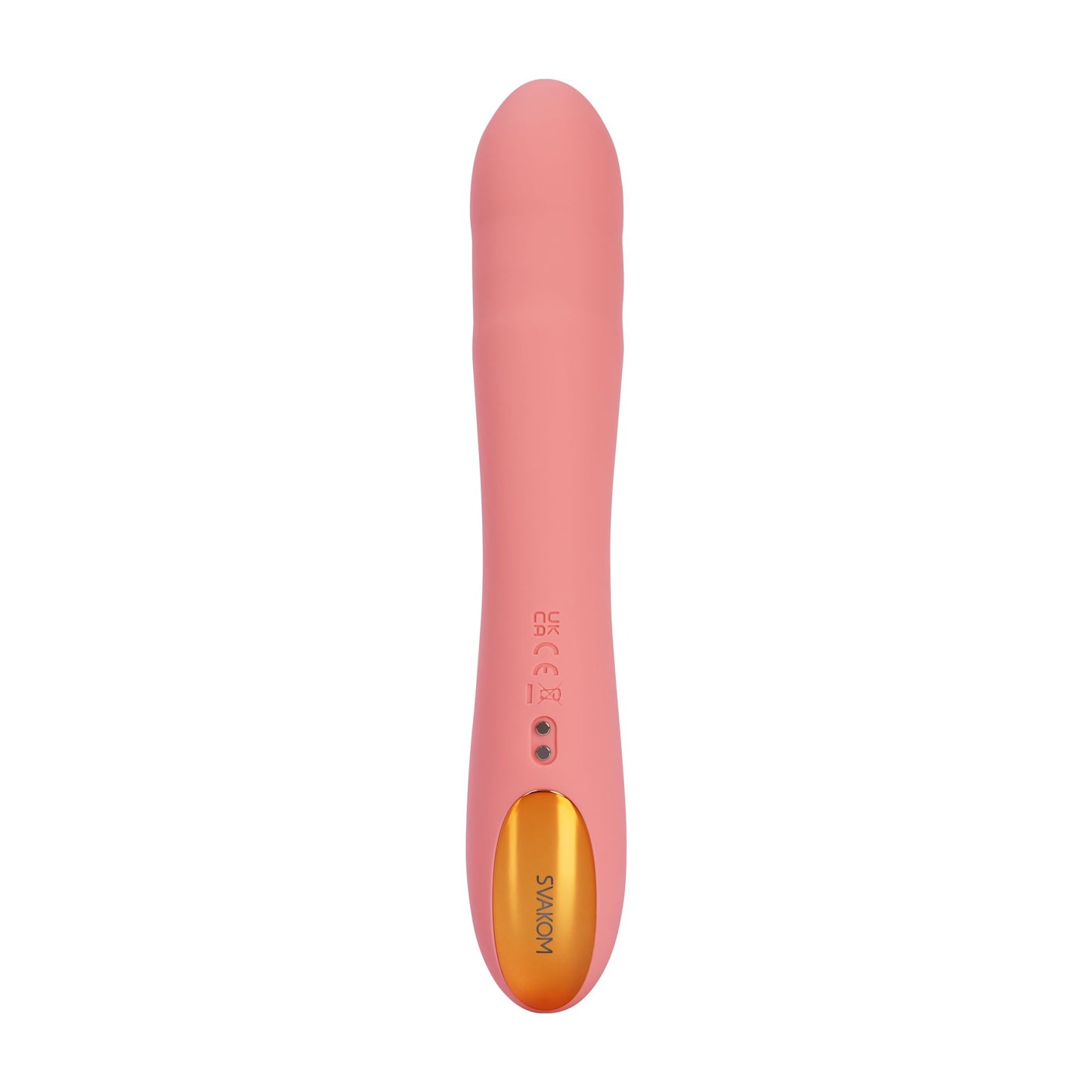 SVAKOM - Ava Neo Interactive Thrusting Vibrator - Peach – Clitoral Vibrator