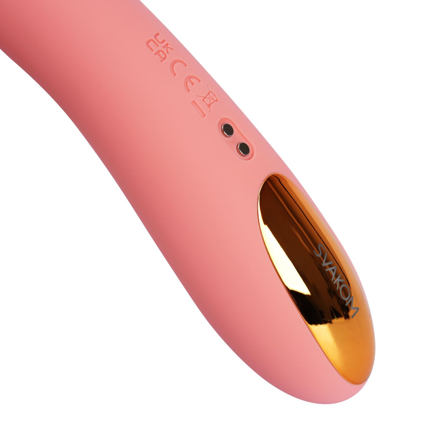 SVAKOM - Ava Neo Interactive Thrusting Vibrator - Peach – Clitoral Vibrator