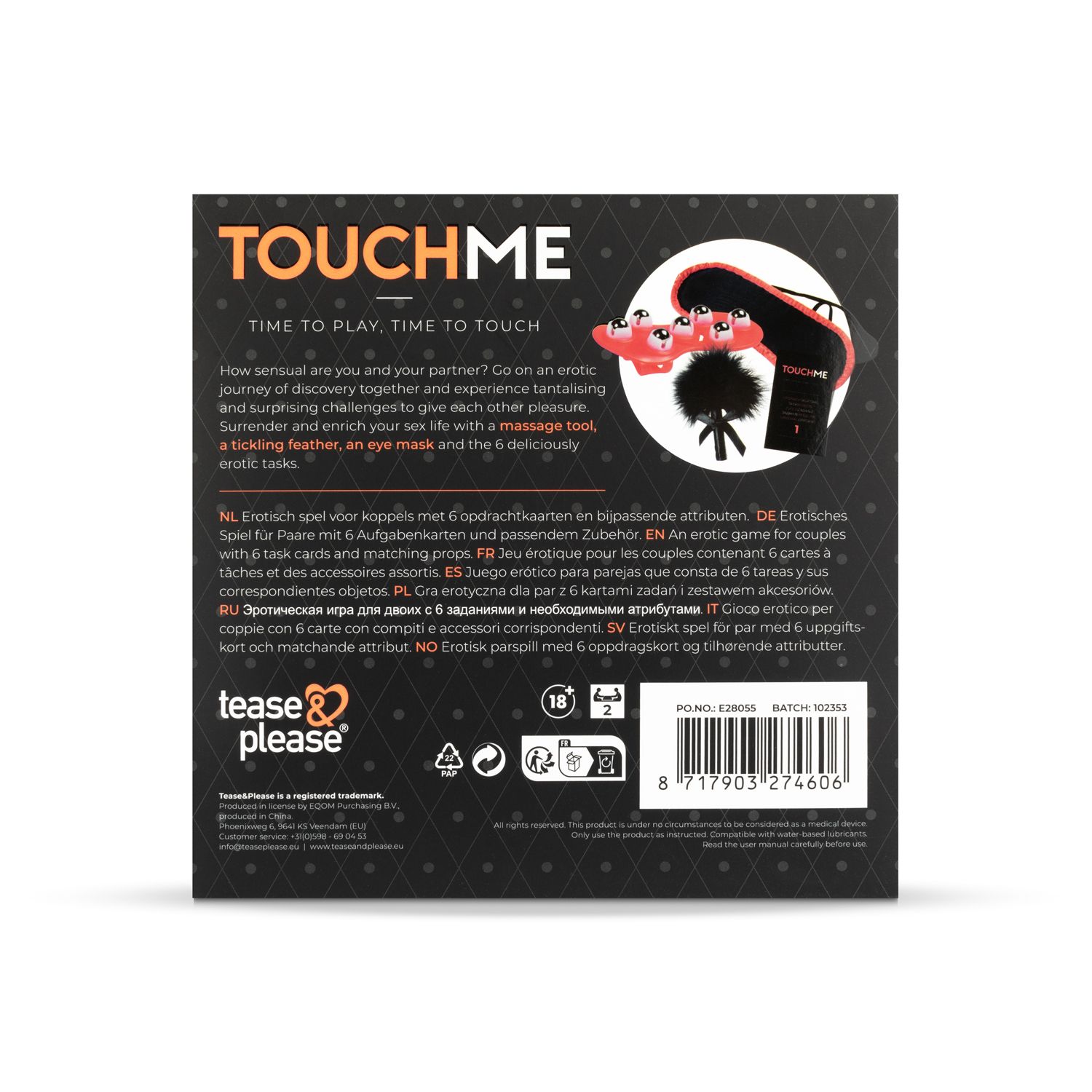 Tease & Please - Time To Play, Time To Touch Game