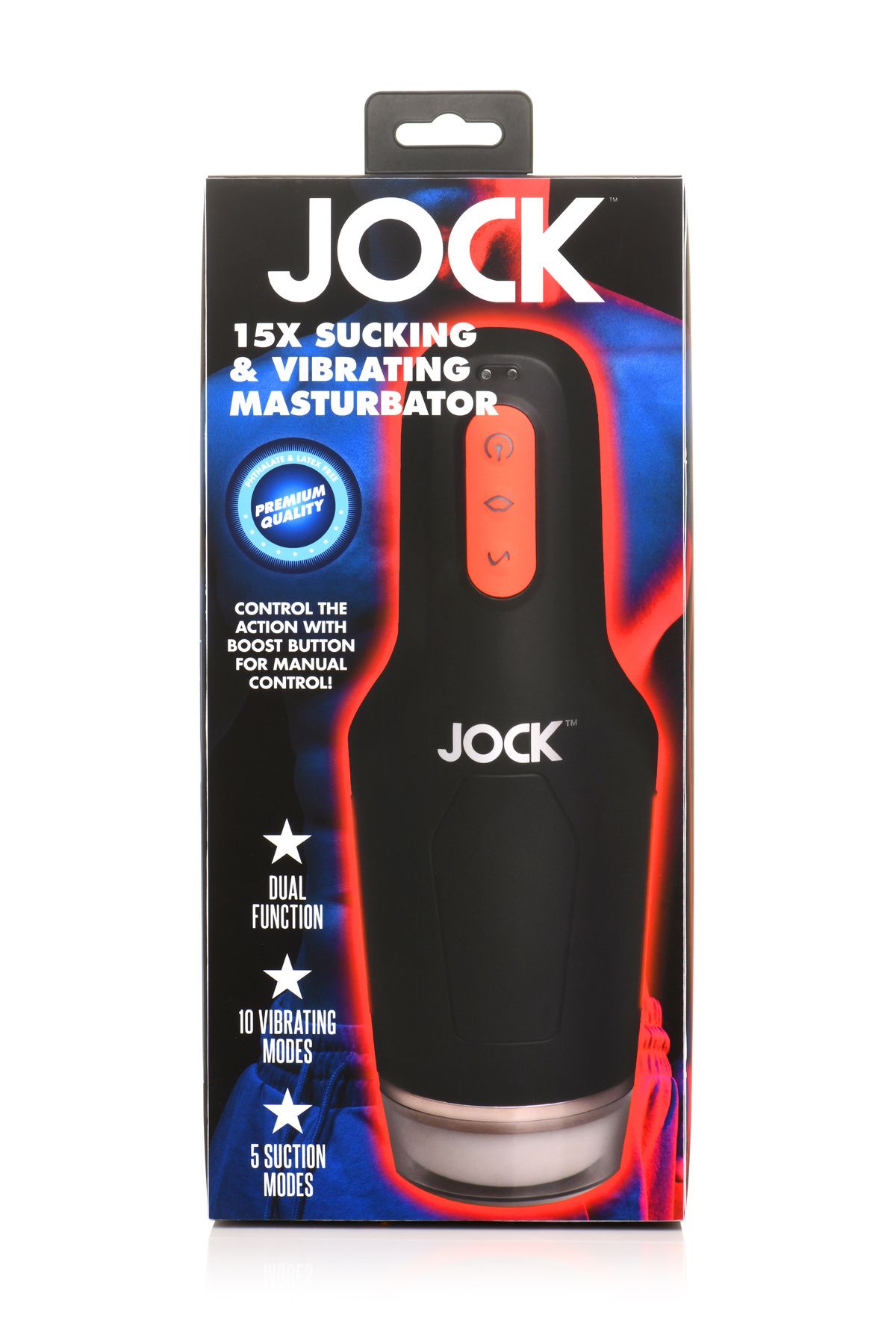 JOCK - Masturbador Recarregável com Sucção e Vibração