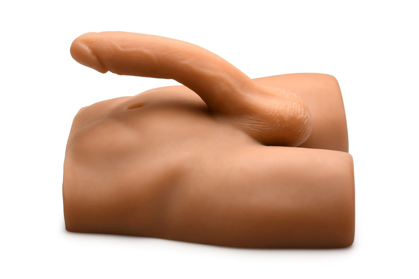 Jock - Ass Masturbator with Posable Dildo - Medium Tone – Realistic Dildo