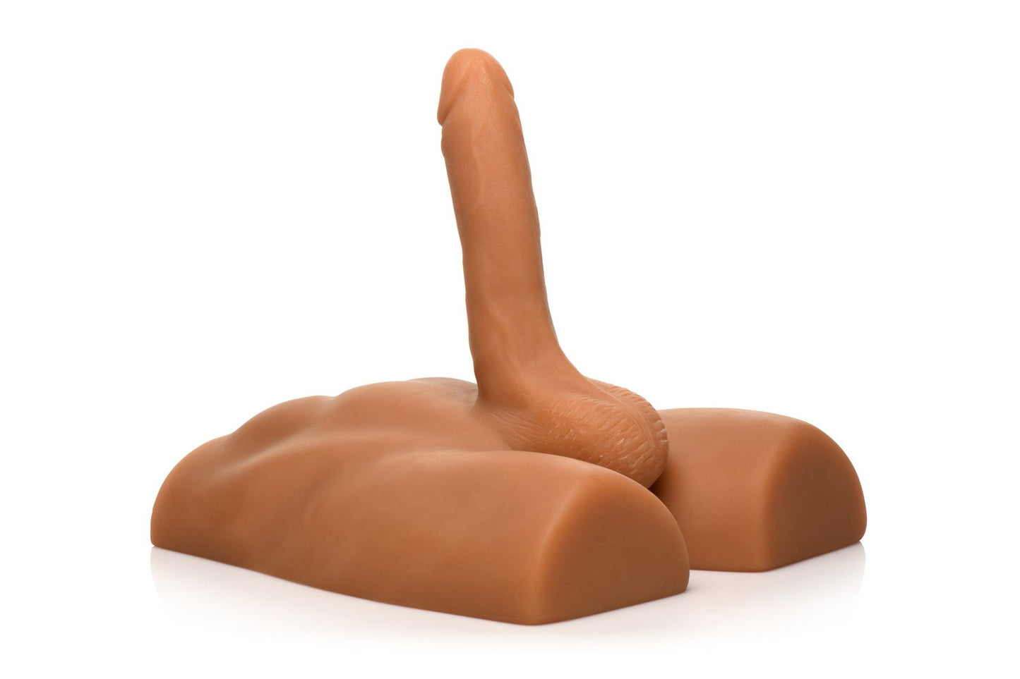 Jock - Ass Masturbator with Posable Dildo - Medium Tone – Realistic Dildo