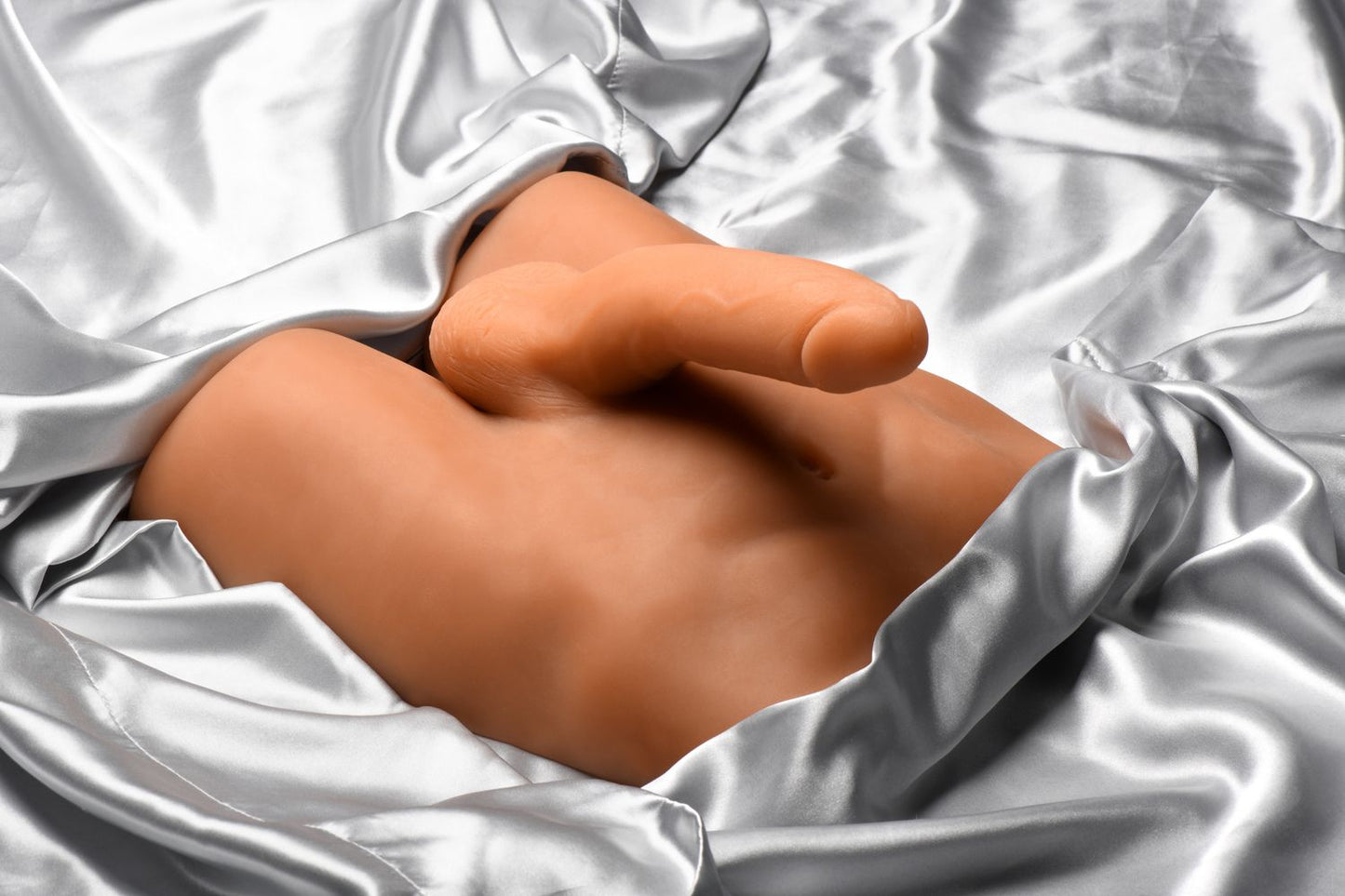 Jock - Ass Masturbator with Posable Dildo - Medium Tone – Realistic Dildo