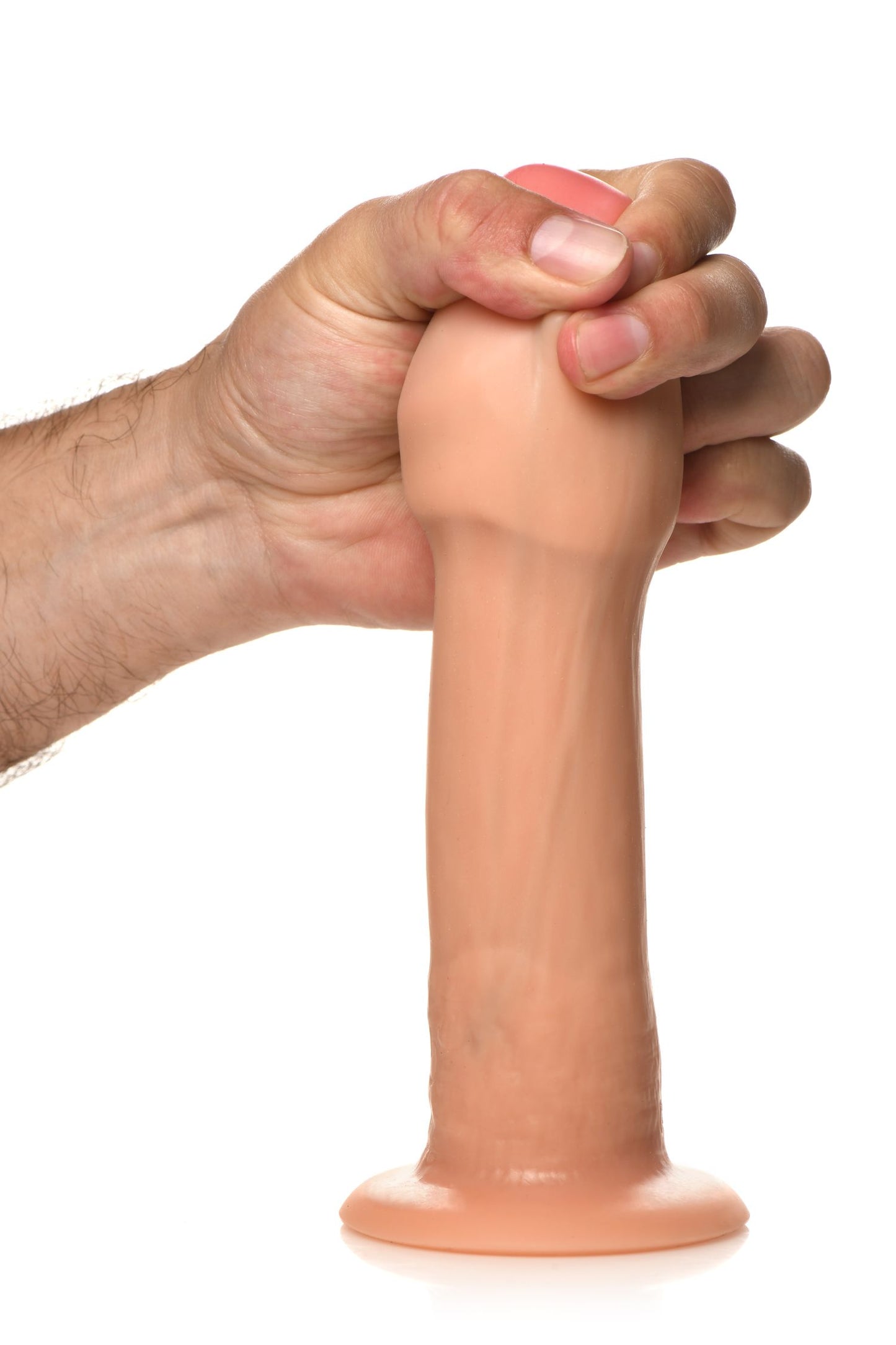 Jock - Real Skin Vibrating Dildo - 8" & Light Skin – Realistic Dildo