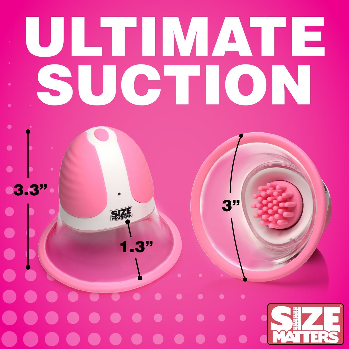 Size Matters - Rotating Nipple Suckers - 4 Attachments – Nipple Suction Cups