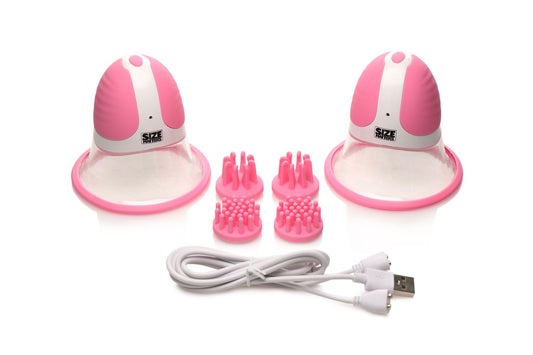 Size Matters - Rotating Nipple Suckers - 4 Attachments – Nipple Suction Cups