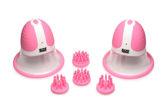 Size Matters - Rotating Nipple Suckers - 4 Attachments – Nipple Suction Cups