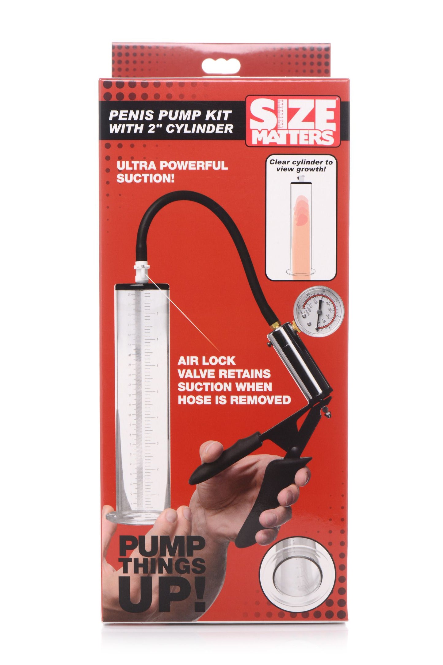 Size Matters - Penis Pump Kit - Transparent Cylinder Ø 5cm – Electric Penis Pump