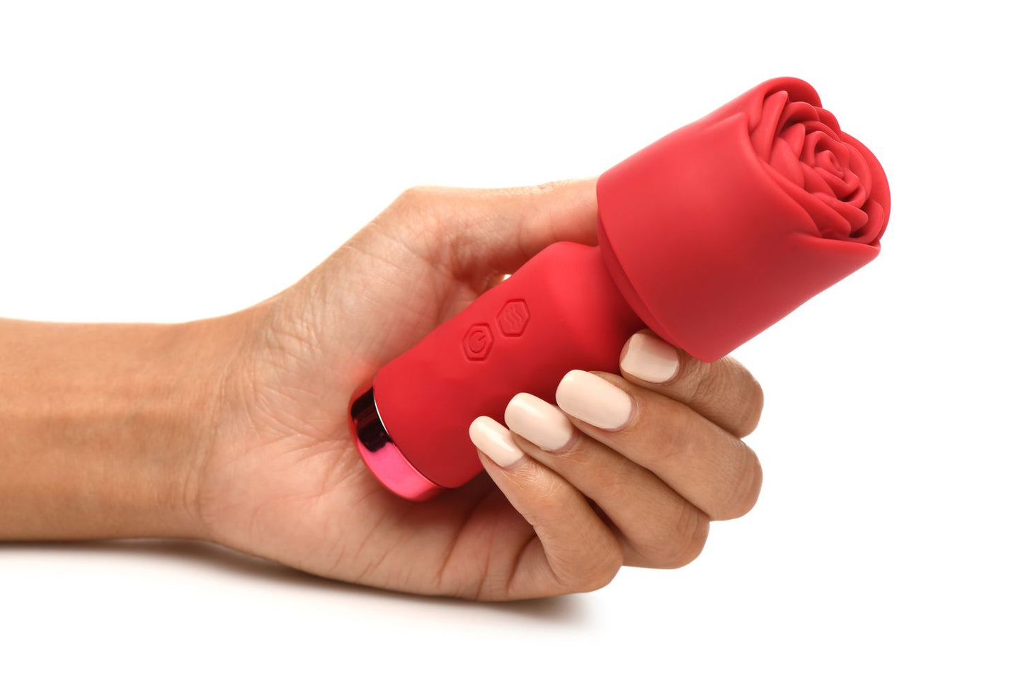 Bloomgasm - Pleasure Rose Mini Wand Vibrator - Red – Powerful Wand Vibrator