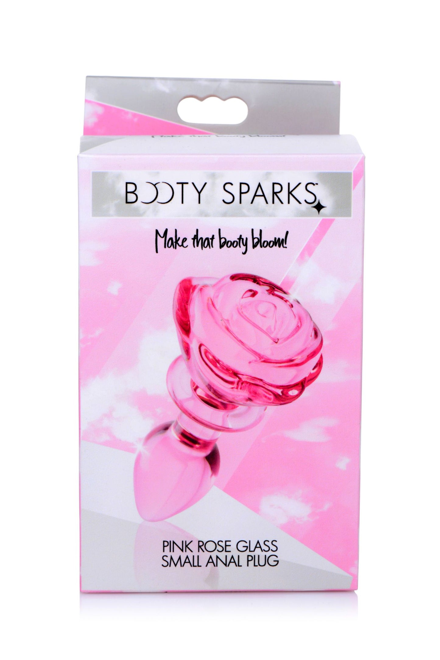 BOOTY SPARKS - Plug Anal em Vidro Rosa Pequeno - Cor-de-rosa