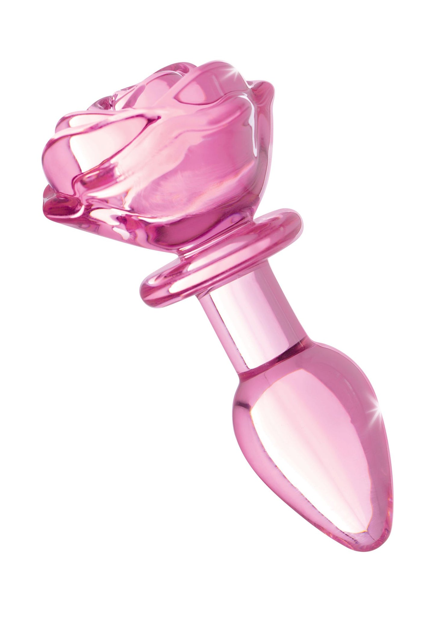 BOOTY SPARKS - Plug Anal em Vidro Rosa Pequeno - Cor-de-rosa