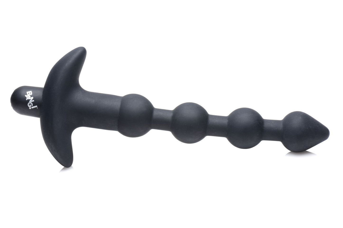 Bang! - 28x Remote Control Vibrating Silicone Anal Beads - Black