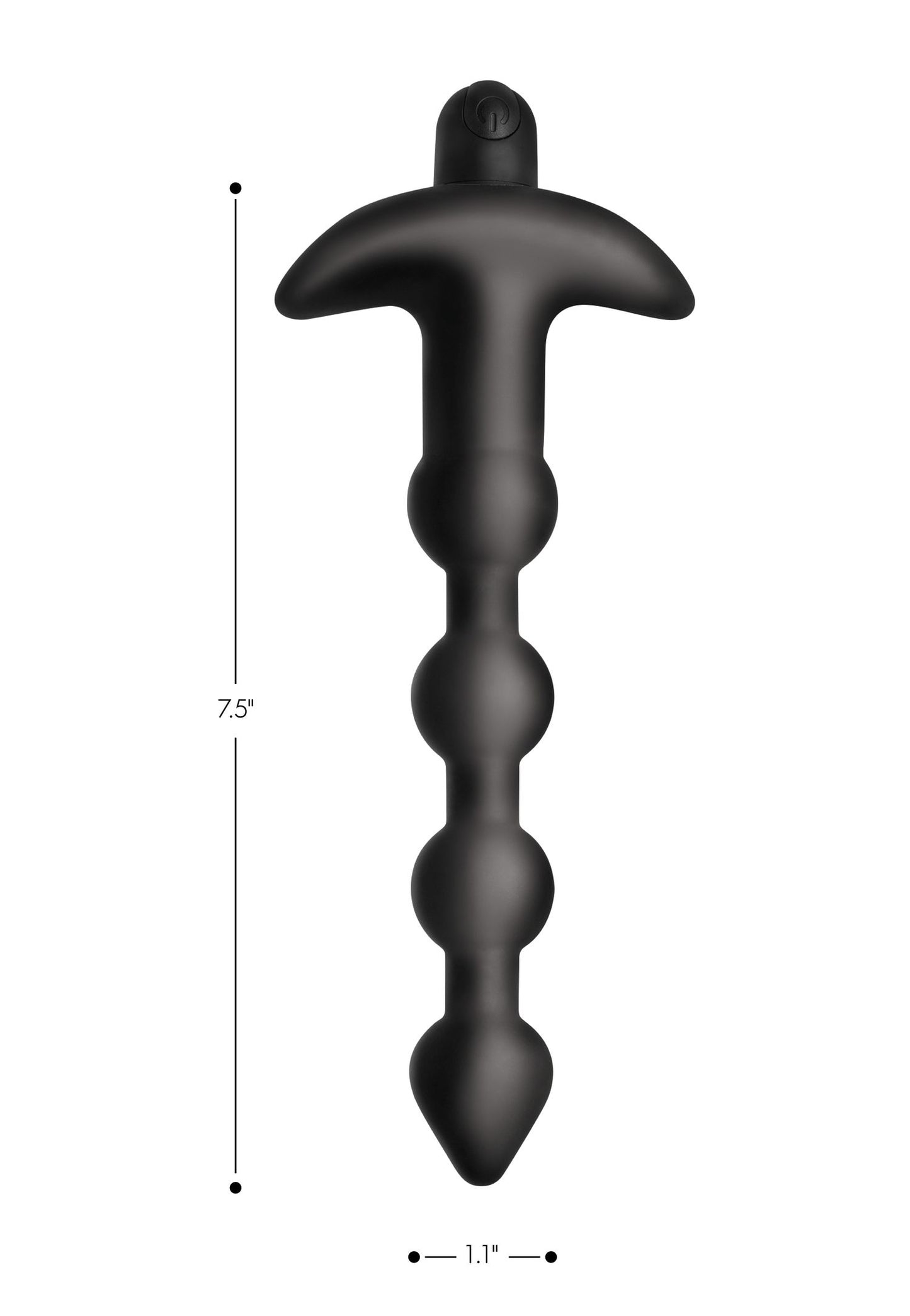 Bang! - 28x Remote Control Vibrating Silicone Anal Beads - Black