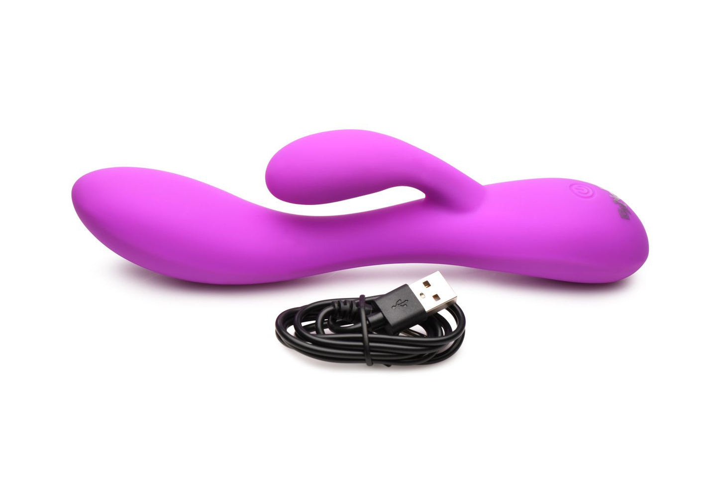 BANG! - Vibrador de Coelho Flexível com Estimulação Dupla - Roxo