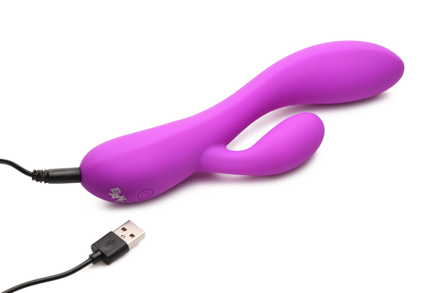 BANG! - Vibrador de Coelho Flexível com Estimulação Dupla - Roxo