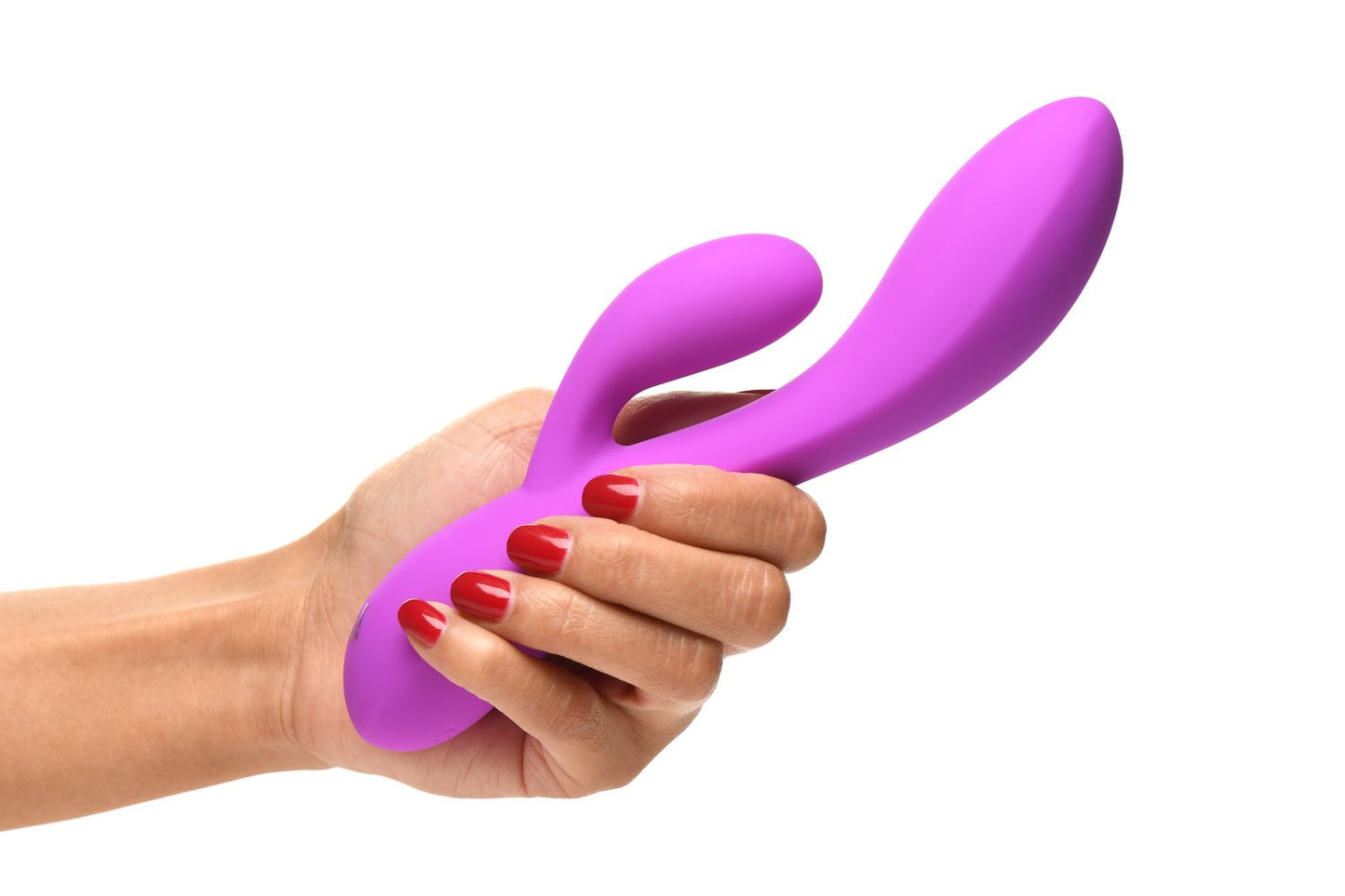 BANG! - Vibrador de Coelho Flexível com Estimulação Dupla - Roxo