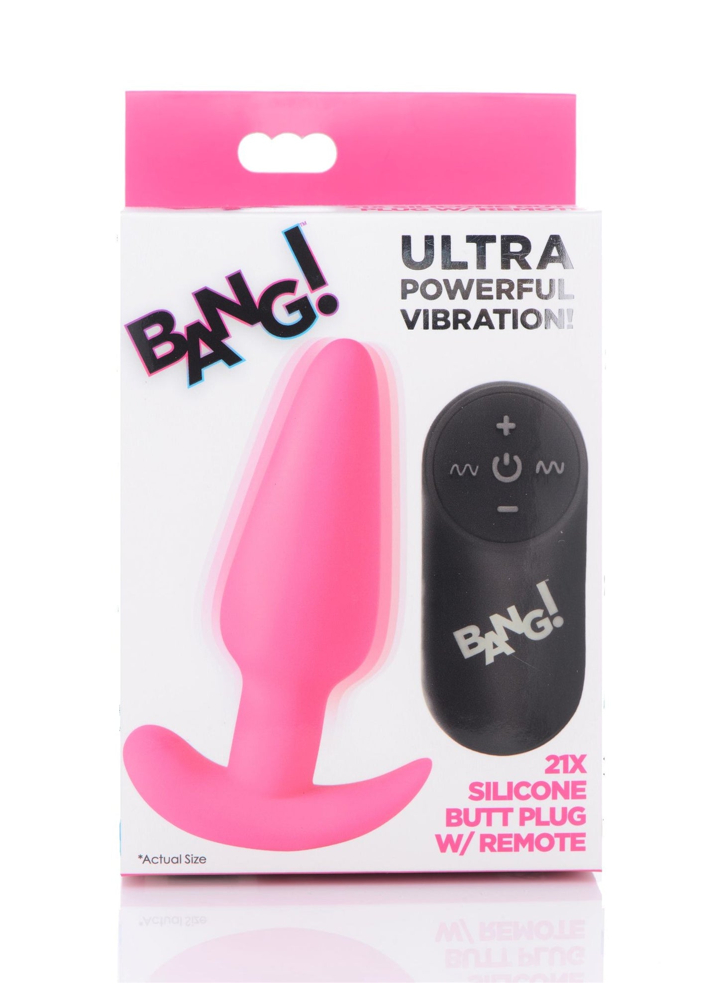 Bang! - Vibrating Butt Plug with Remote Control - Pink – Remote Control Vibrating Butt Plug