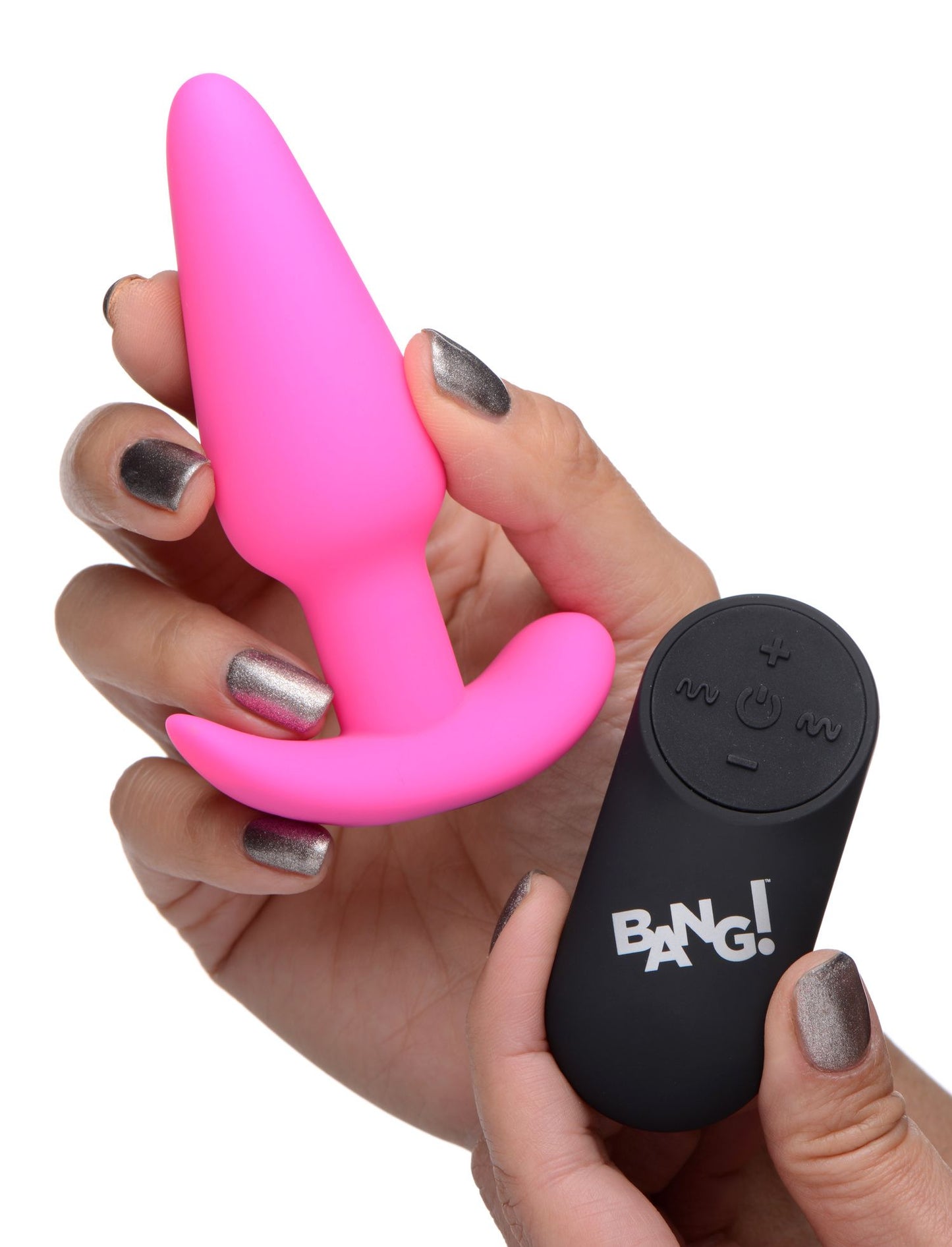 Bang! - Vibrating Butt Plug with Remote Control - Pink – Remote Control Vibrating Butt Plug