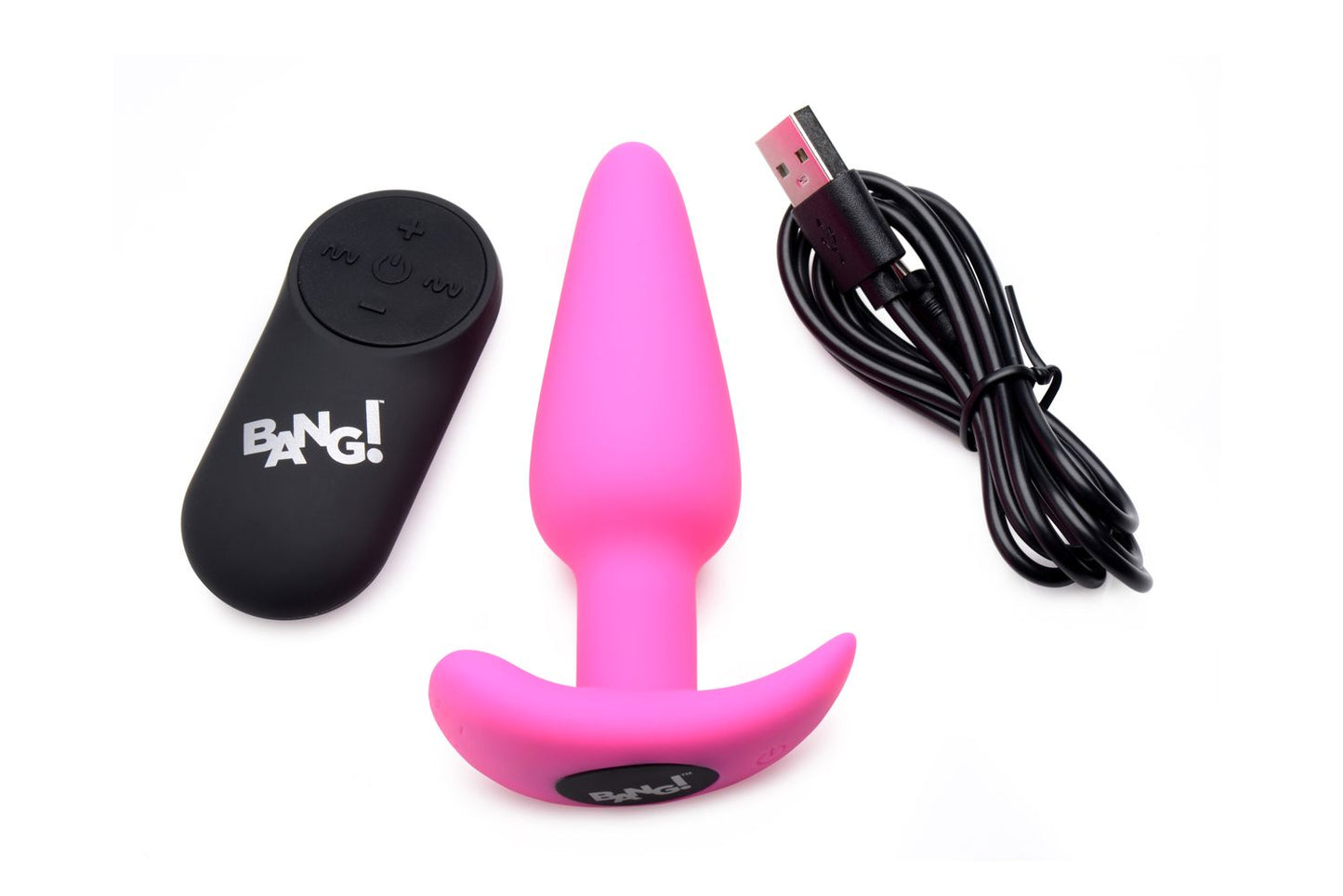 Bang! - Vibrating Butt Plug with Remote Control - Pink – Remote Control Vibrating Butt Plug