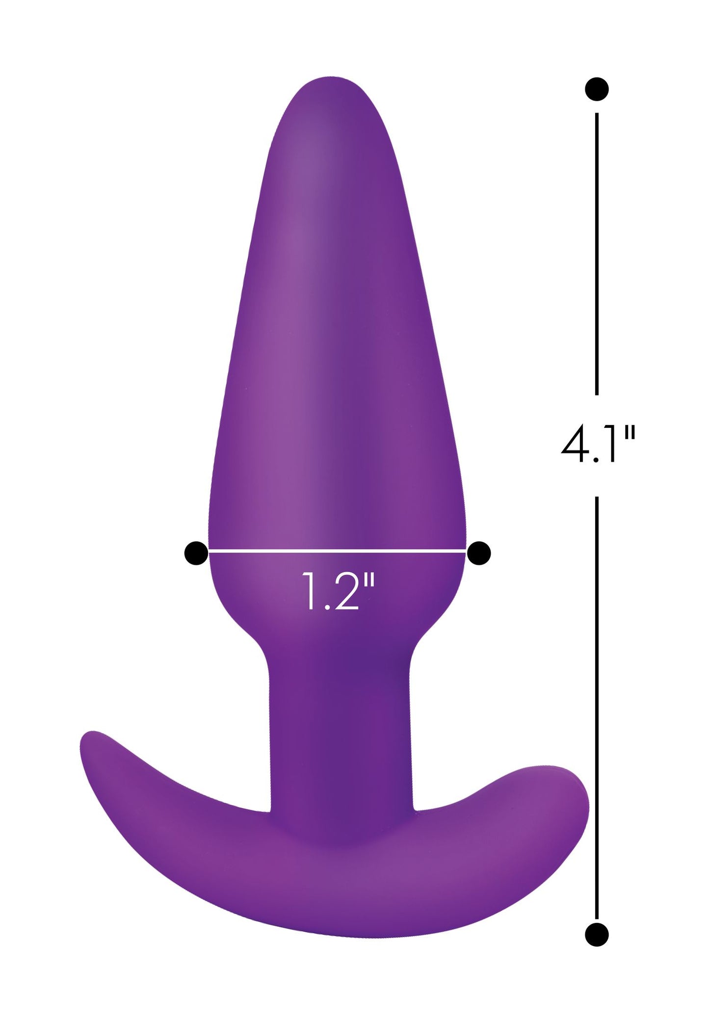 BANG! - Plug Anal Vibratório com Controlo Remoto - Roxo