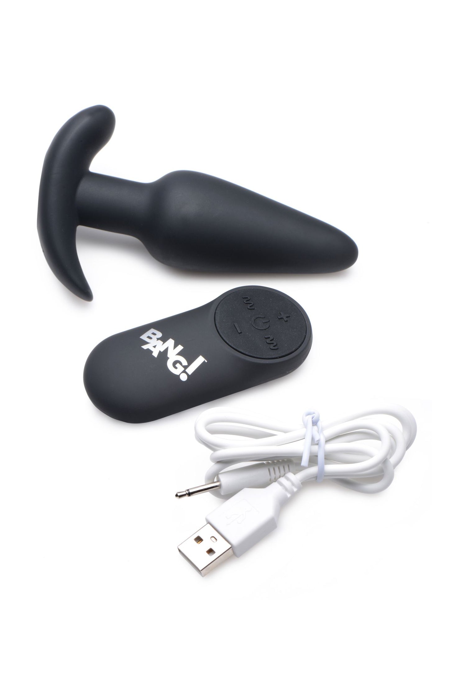 BANG! - Vibrador Anal com Controlo Remoto - Preto