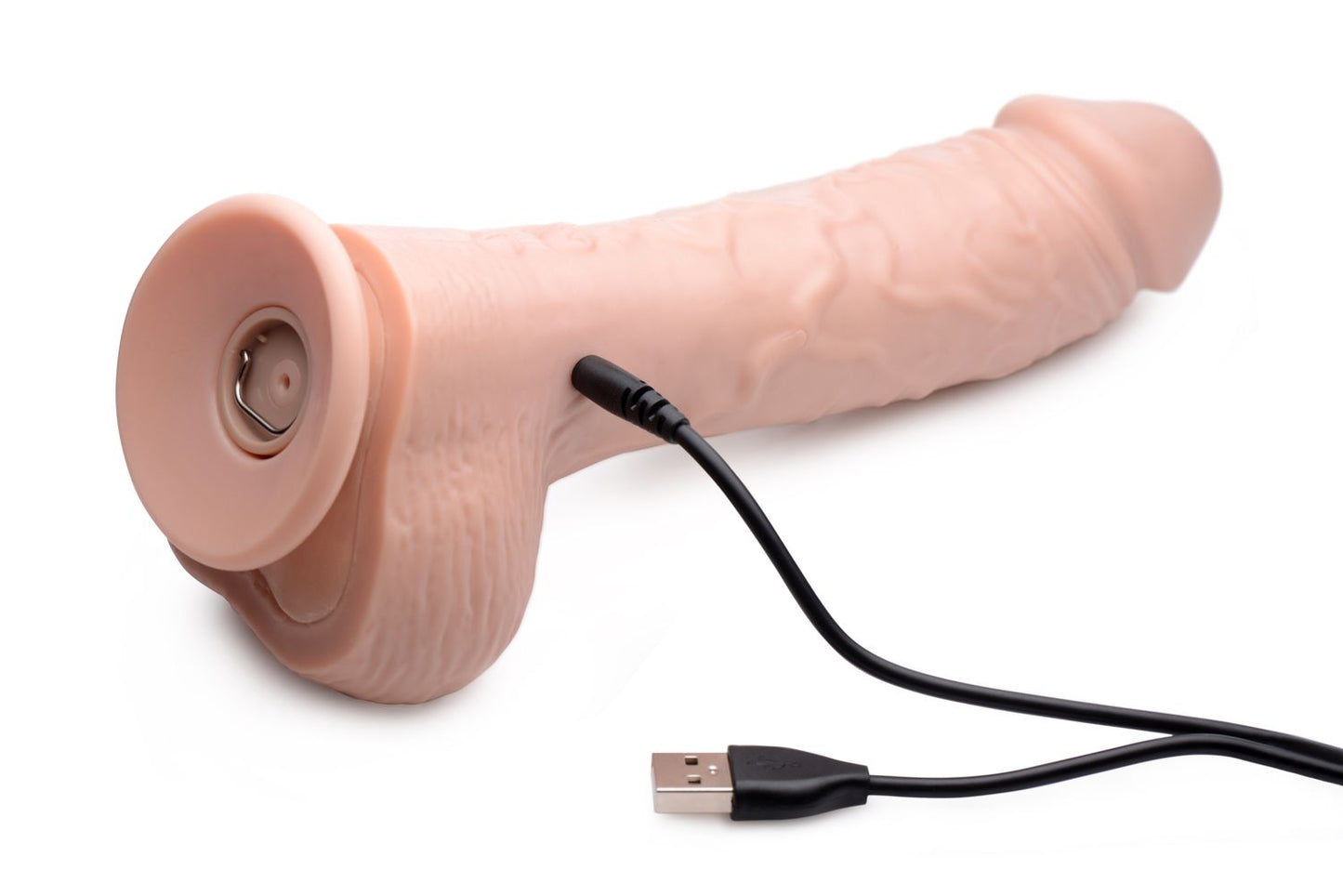 Loadz - Vibrating Squirting Dildo - 8.5 Inch & Light Tone – Vibrating Dildo