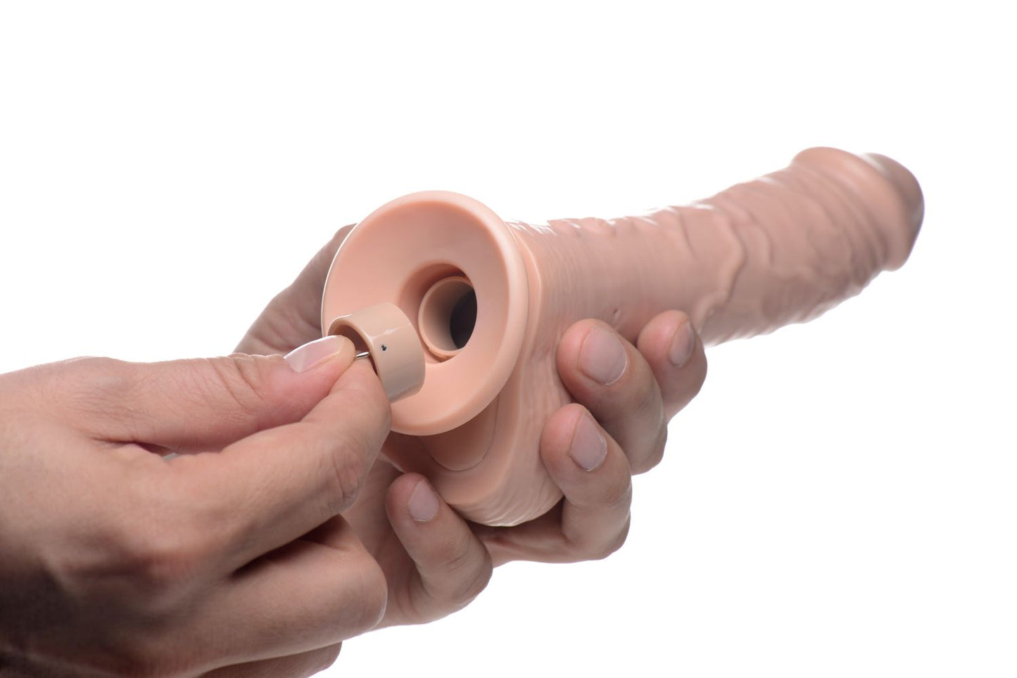Loadz - Vibrating Squirting Dildo - 8.5 Inch & Light Tone – Vibrating Dildo