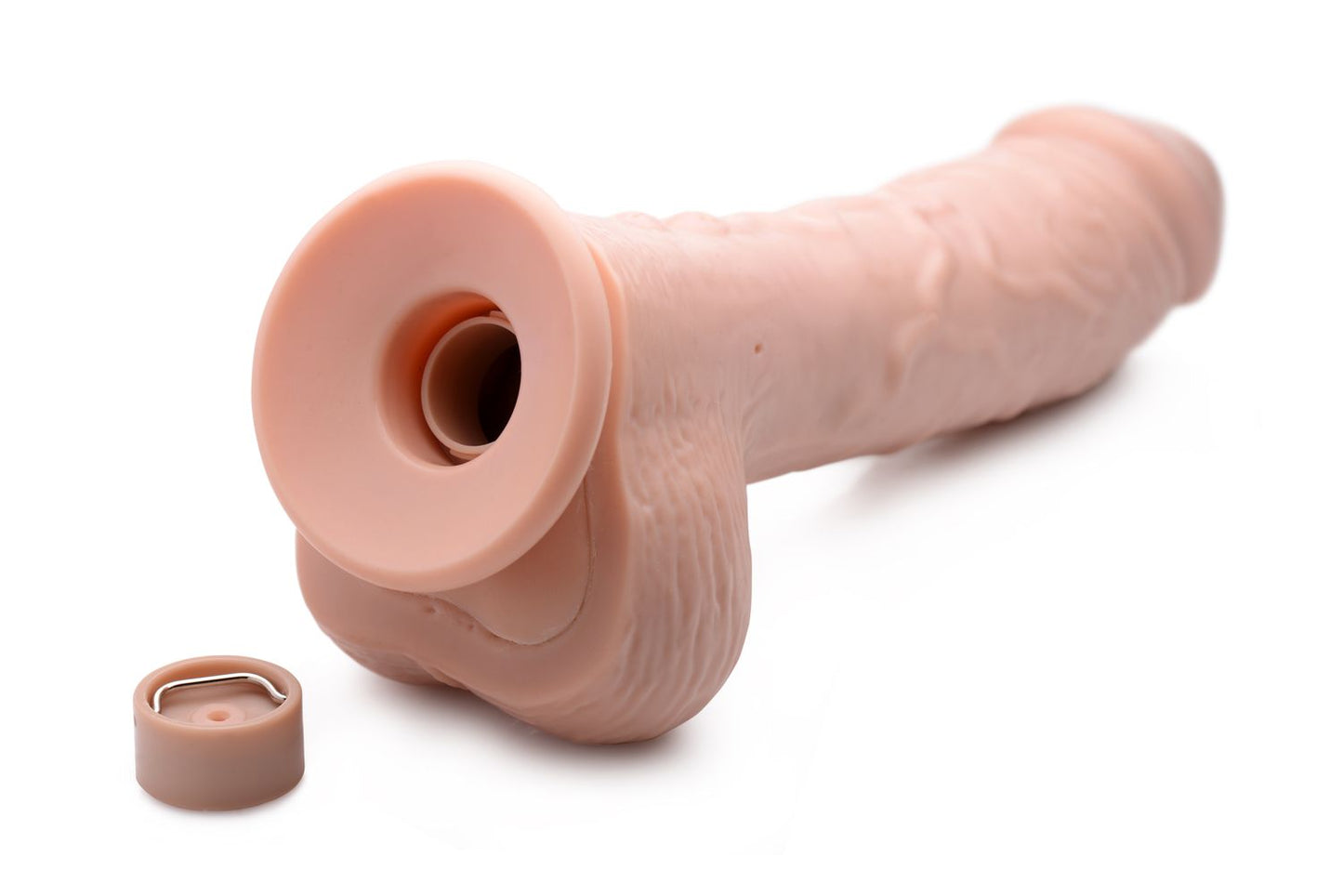 Loadz - Vibrating Squirting Dildo - 8.5 Inch & Light Tone – Vibrating Dildo