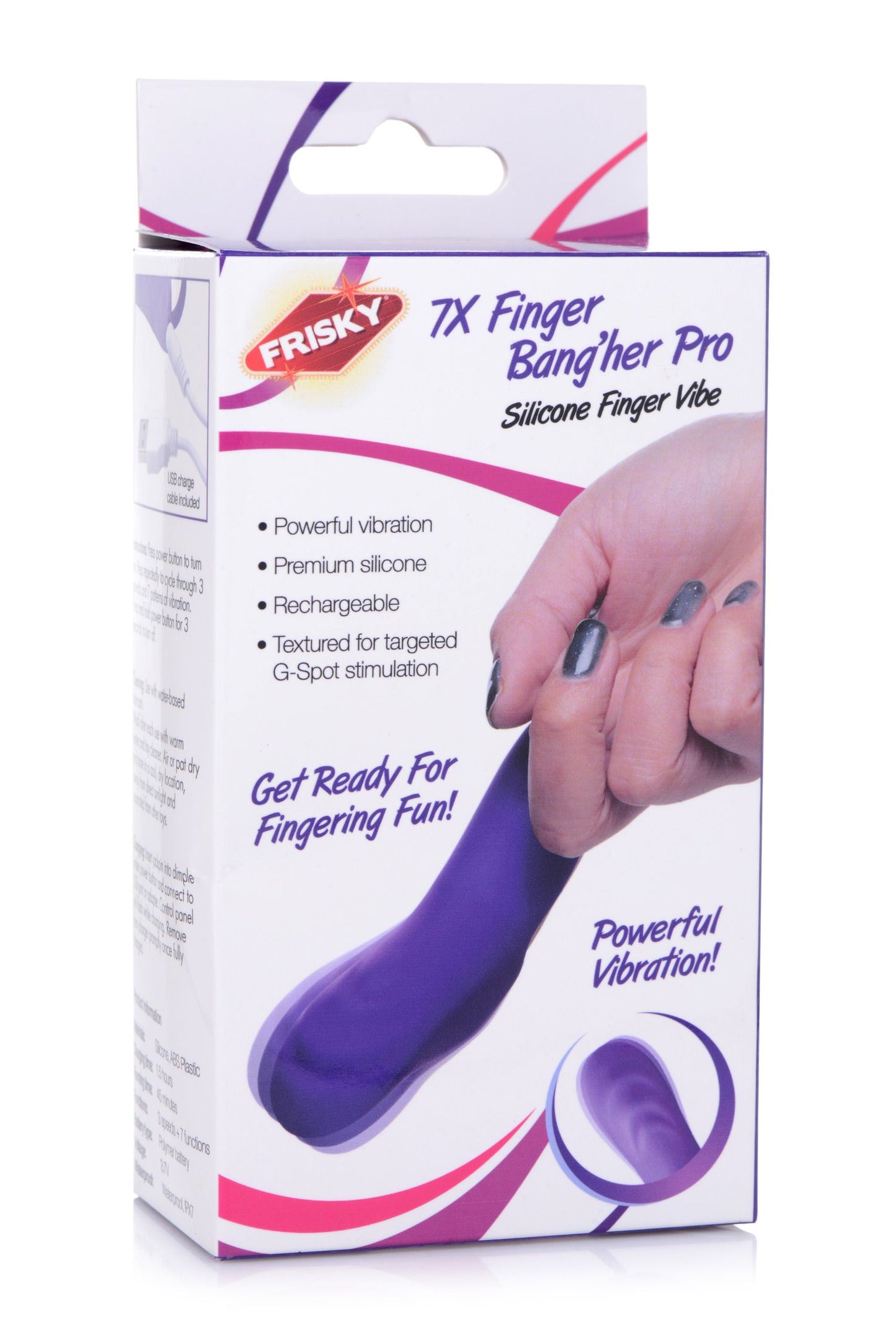 Frisky - Finger Bang Her Pro Finger Vibrator - Purple – Mini Finger Vibrator