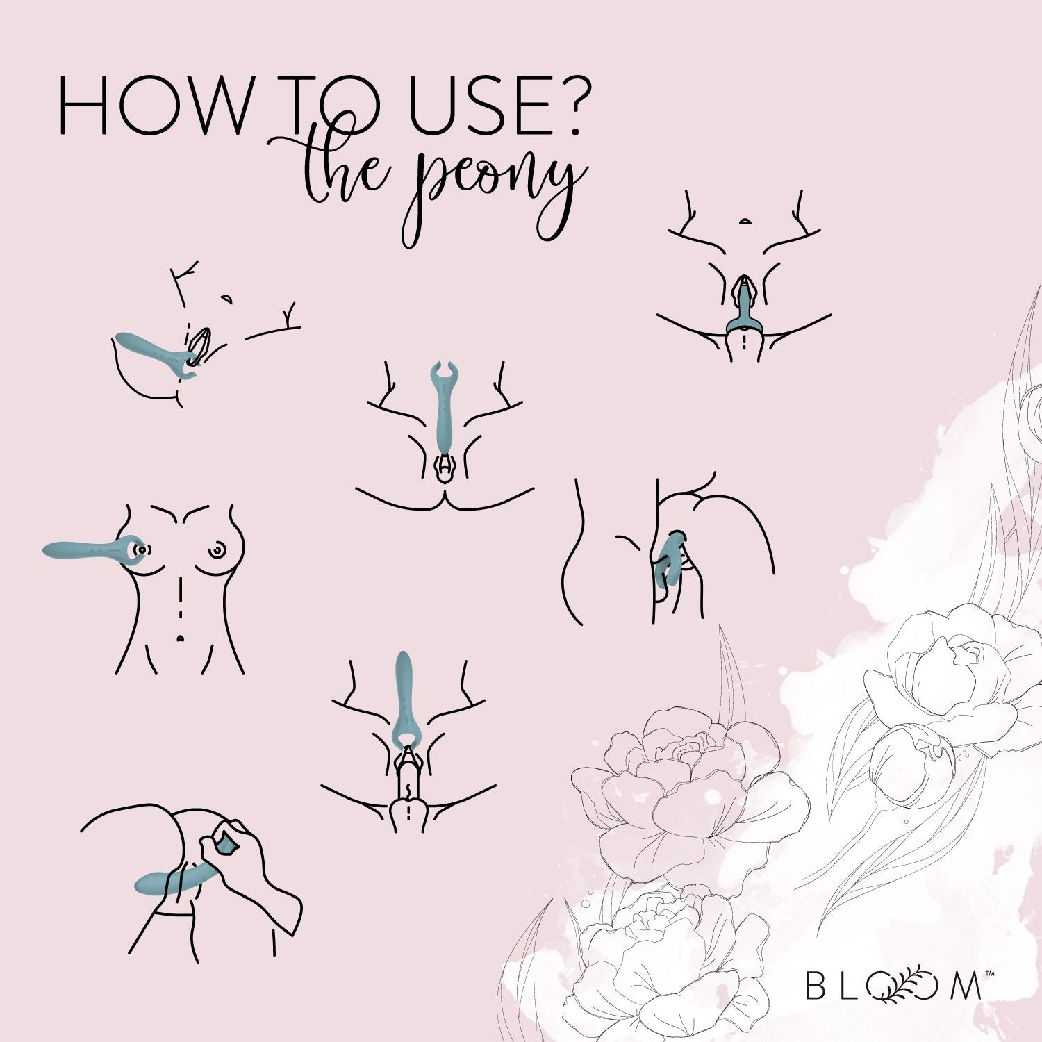 Bloom - The Peony Couple Vibrator - Green