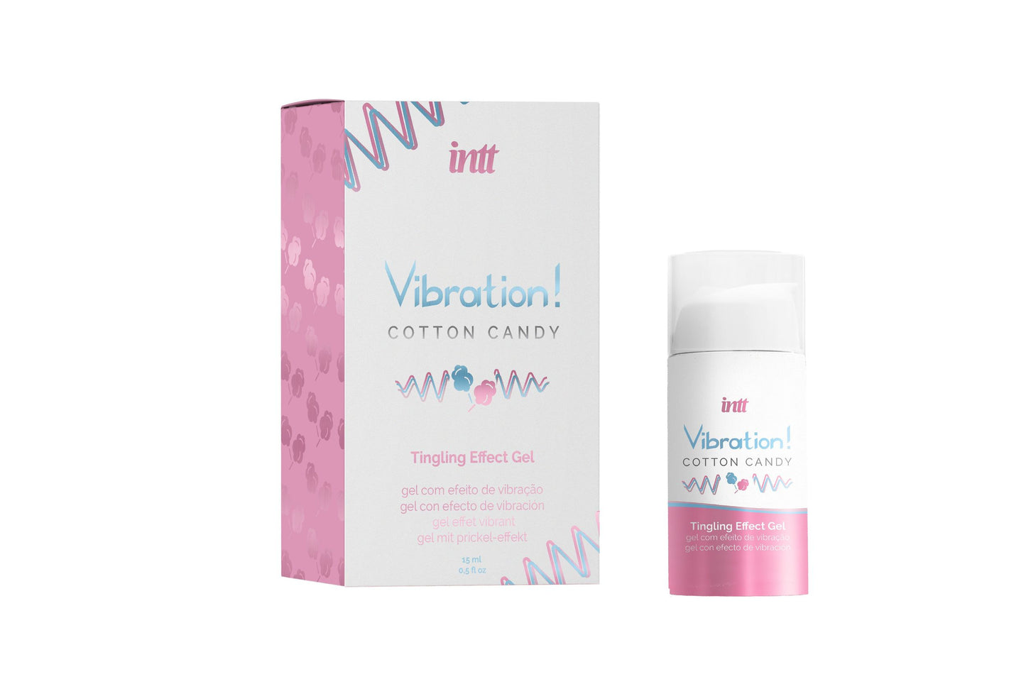 Intt - Vibration Cotton Candy - 15 ml – Water Based Lubricant