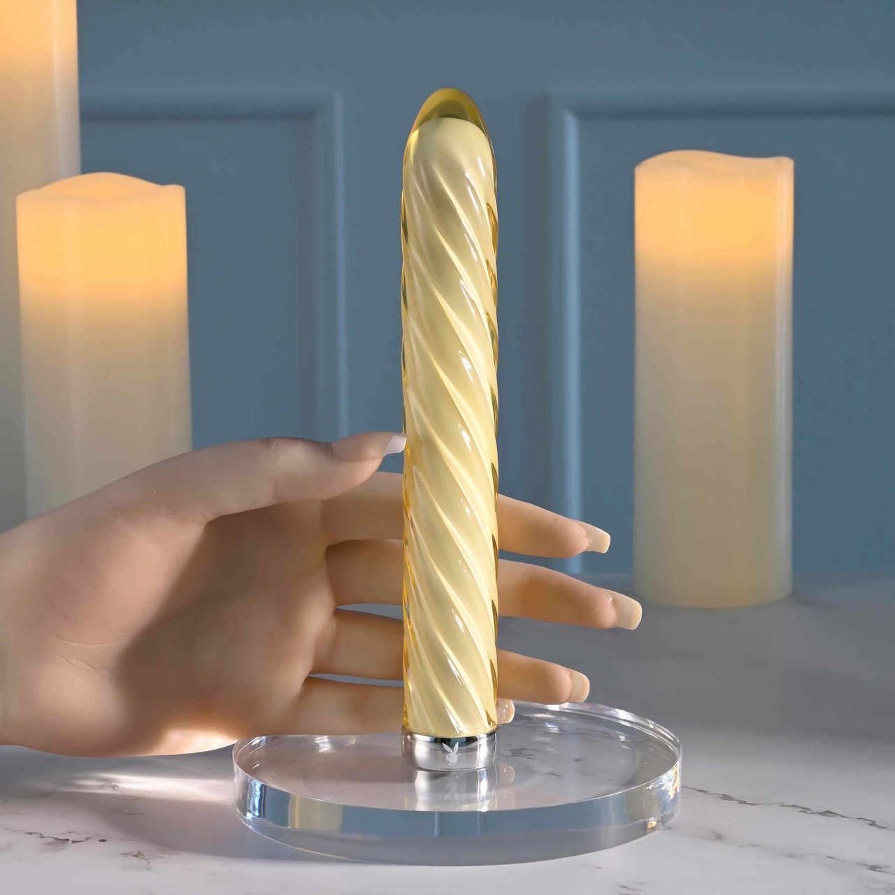 Playboy - Twist of Fate Glass Dildo