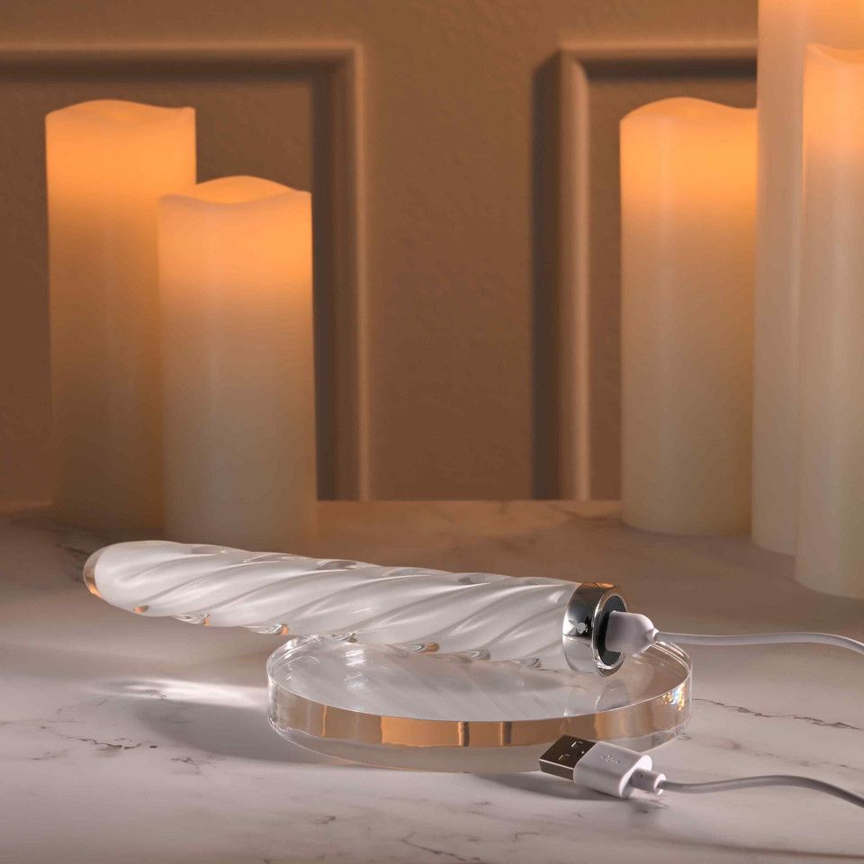 Playboy - Vibrador de Vidro em Espiral
