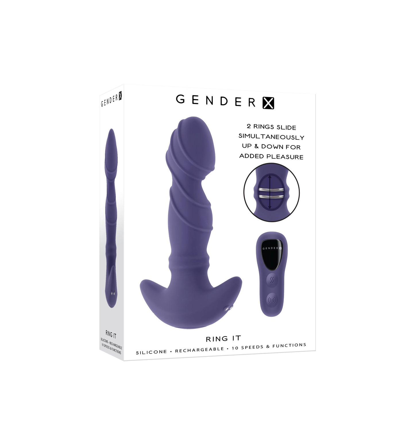 Gender X - Ring It Prostate Vibrator - 16.5 cm – Rechargeable Prostate Massager