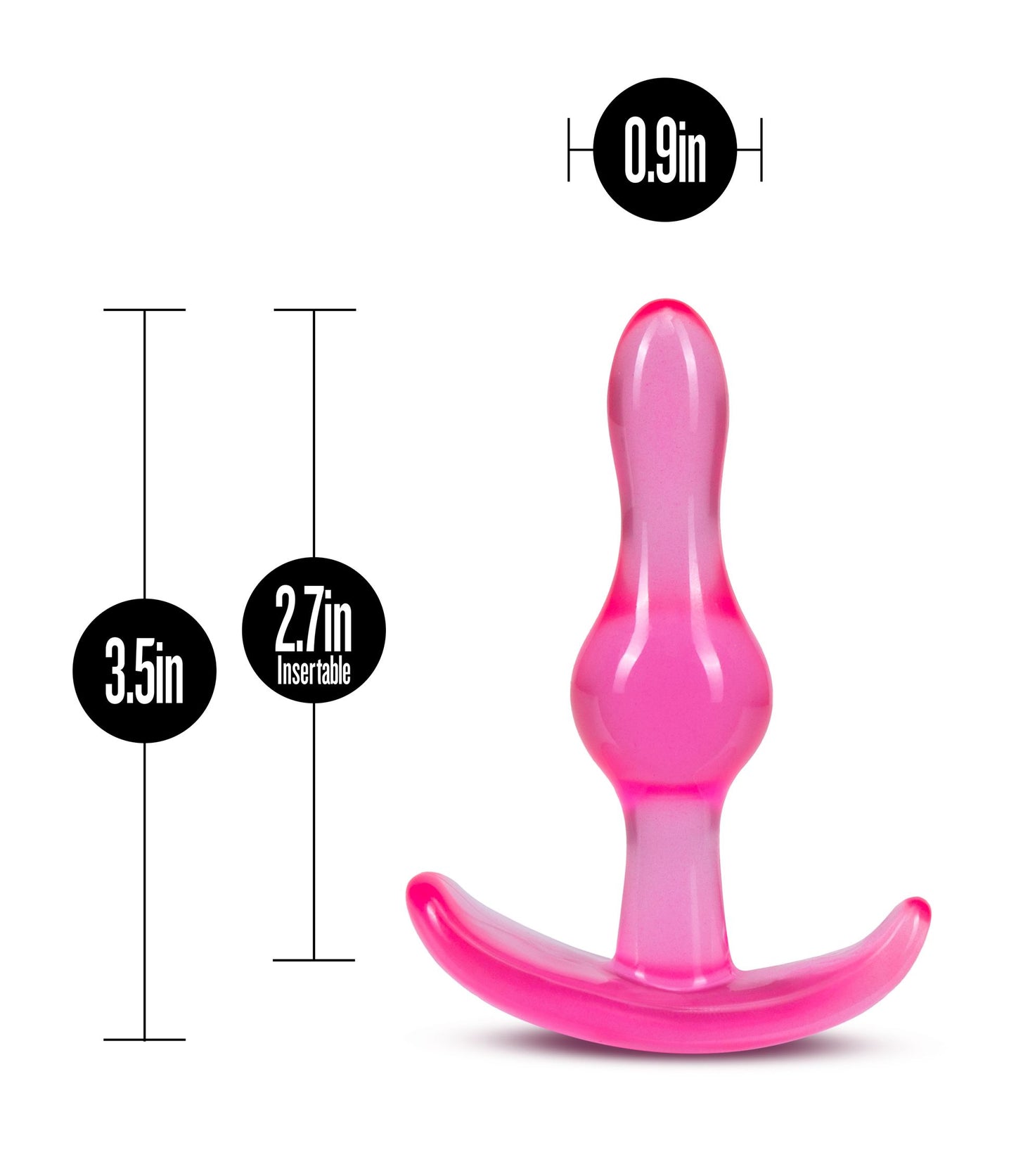 B Yours - Curvy Anal Plug - Pink – Butt Plug
