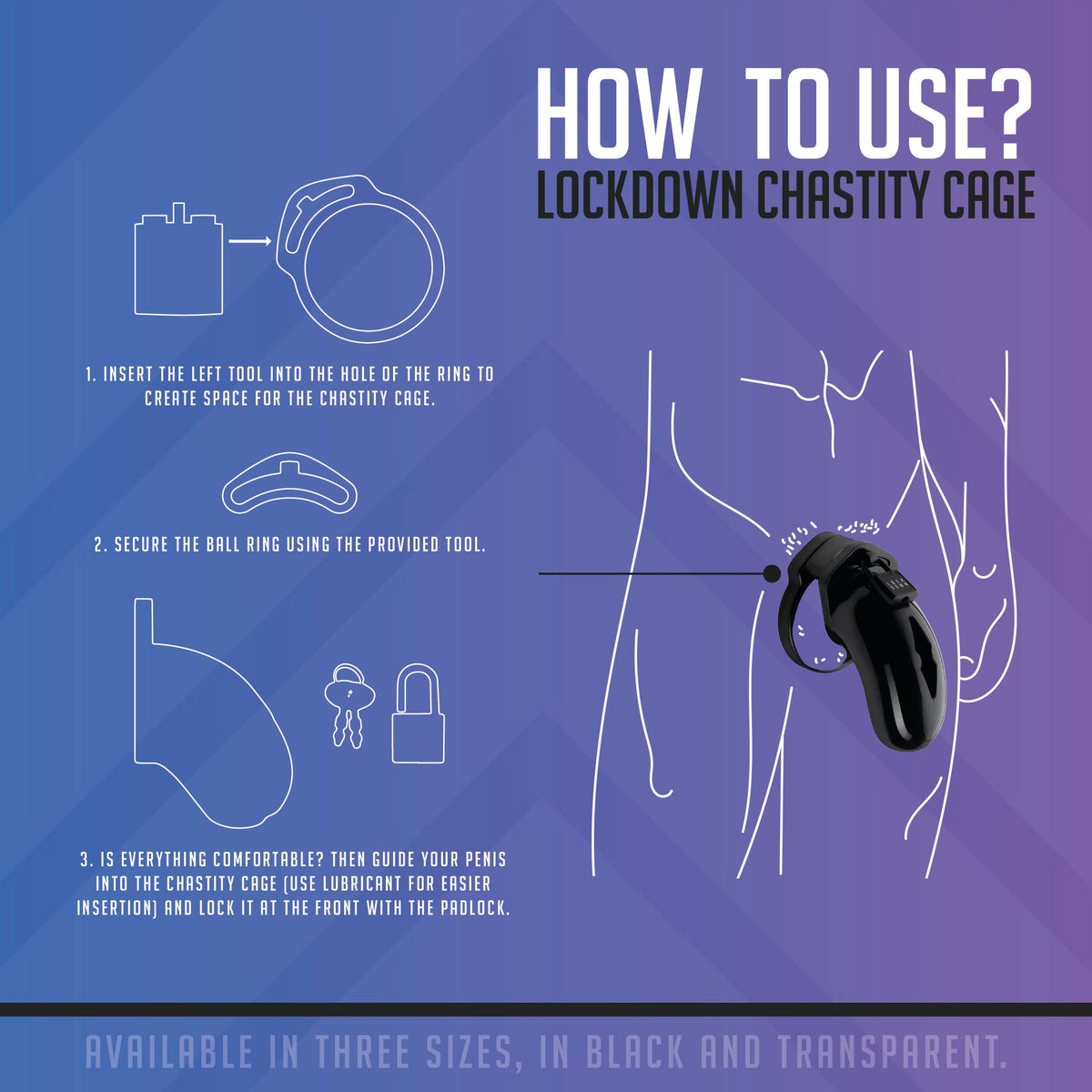 Chastity Cage | Lockdown — Clear